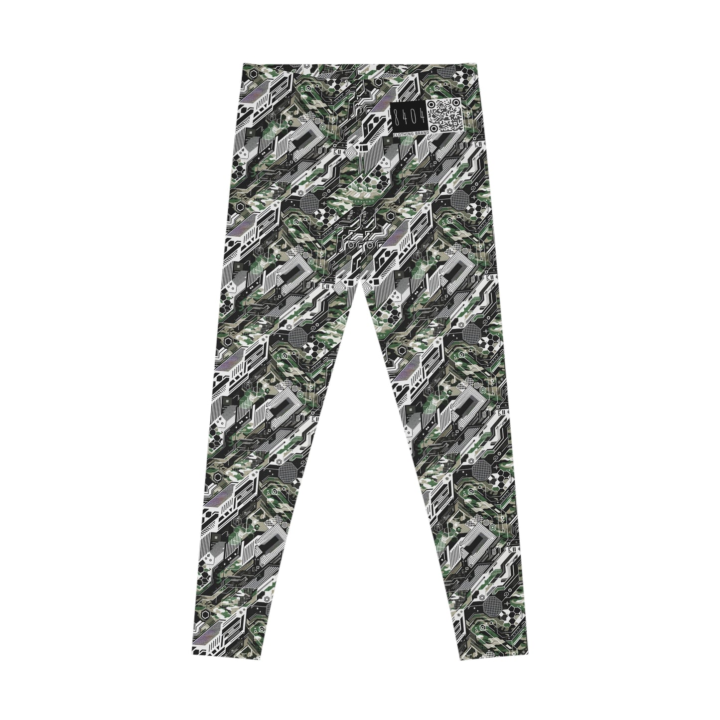Tech Camo Fusion Tech-Forward Streetwear With a Futuristic Edge Stretch Leggings - 8404 Design-46