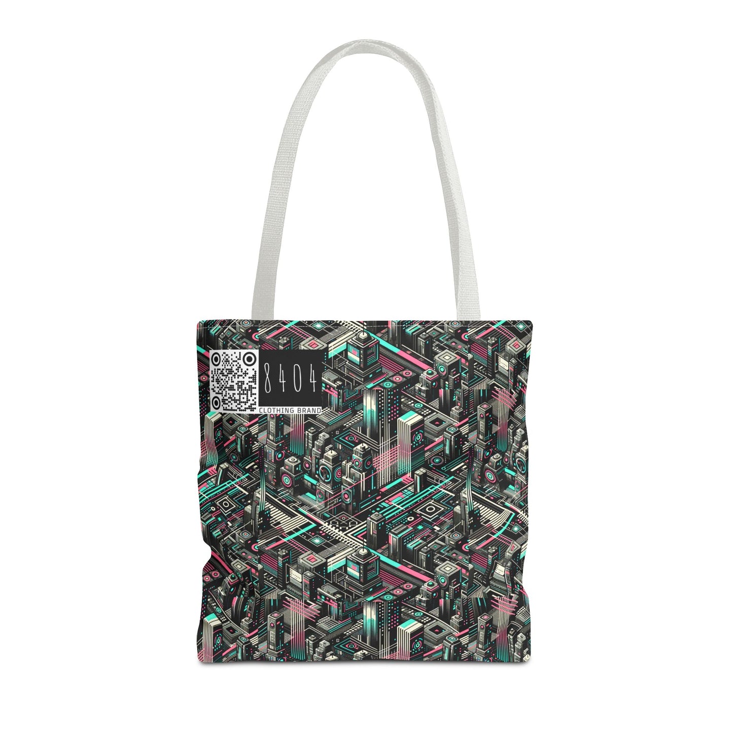 Digital Dreamland Tech-Inspired Streetwear Tote Bag - 8404 Design-51