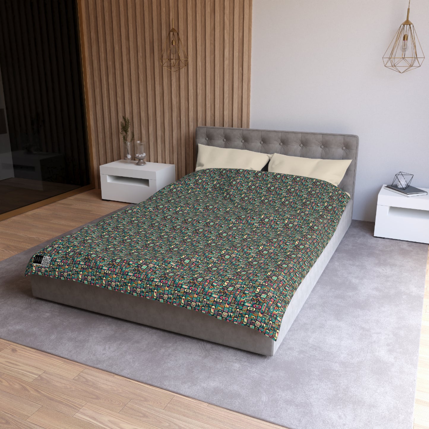Skate Culture Revival Urban Retro Cool Microfiber Duvet Cover - 8404 Design-61