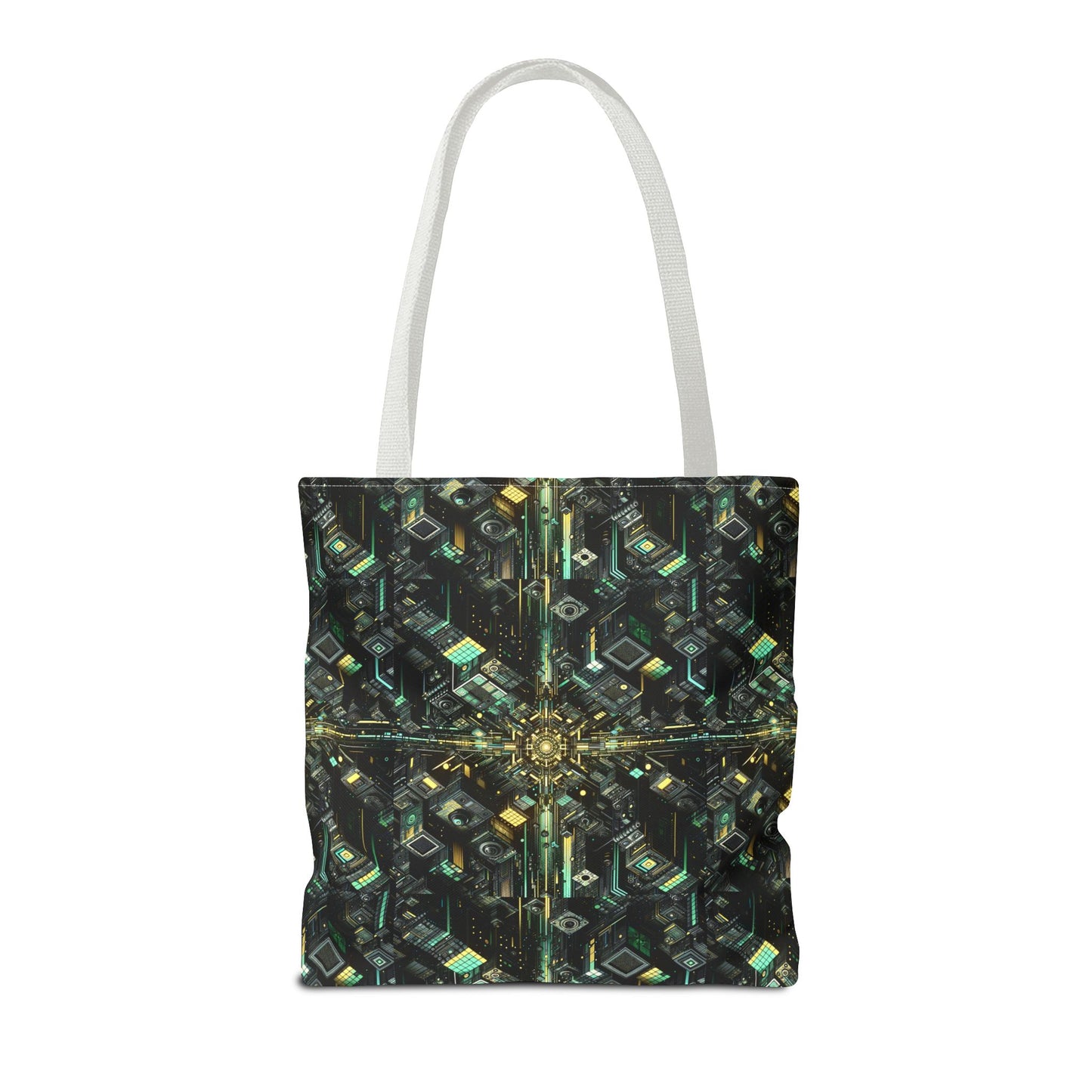 Tech Noir Graphics Tech-Inspired Streetwear Tote Bag - 8404 Design-66