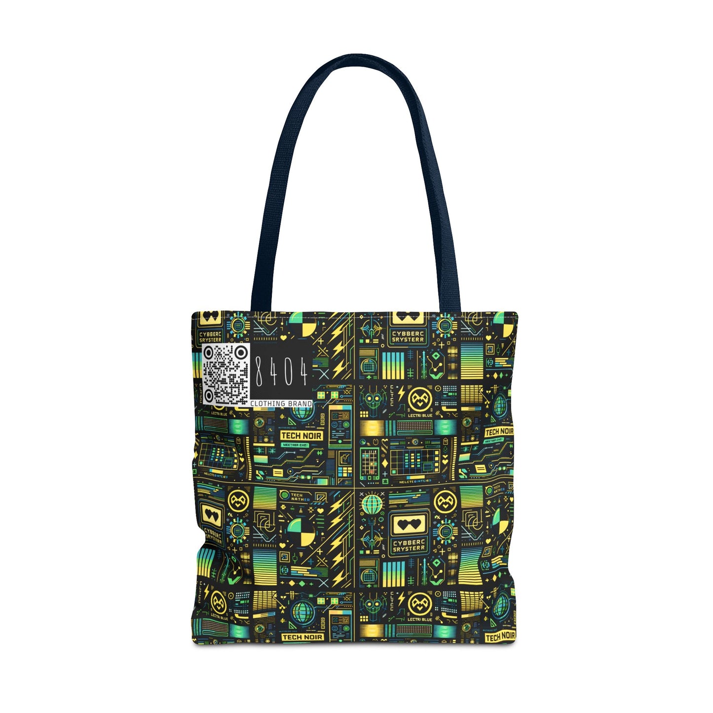 Digital Dystopia Tech Noir Tote Bag - 8404 Design-57