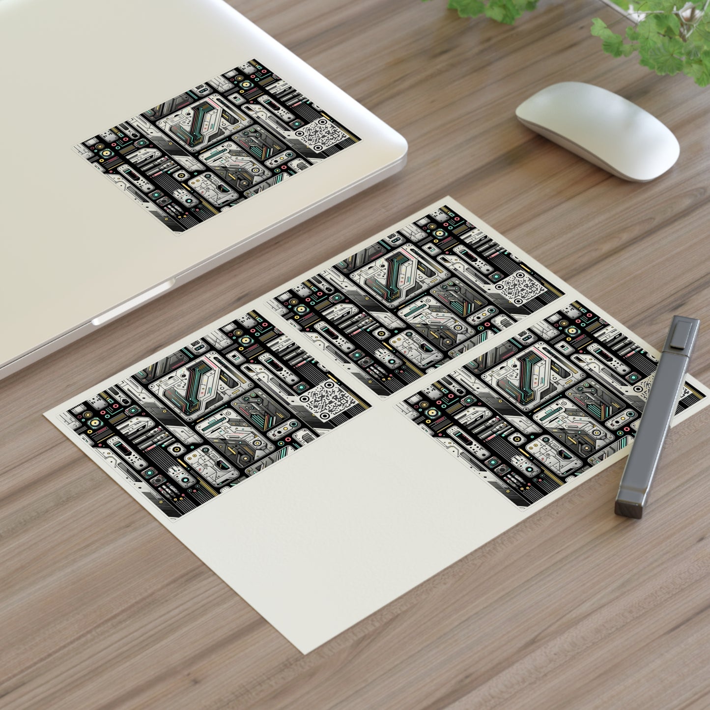 Tech Utility Gear Tech-Forward Minimalism Sticker Sheets - 8404 Design-45