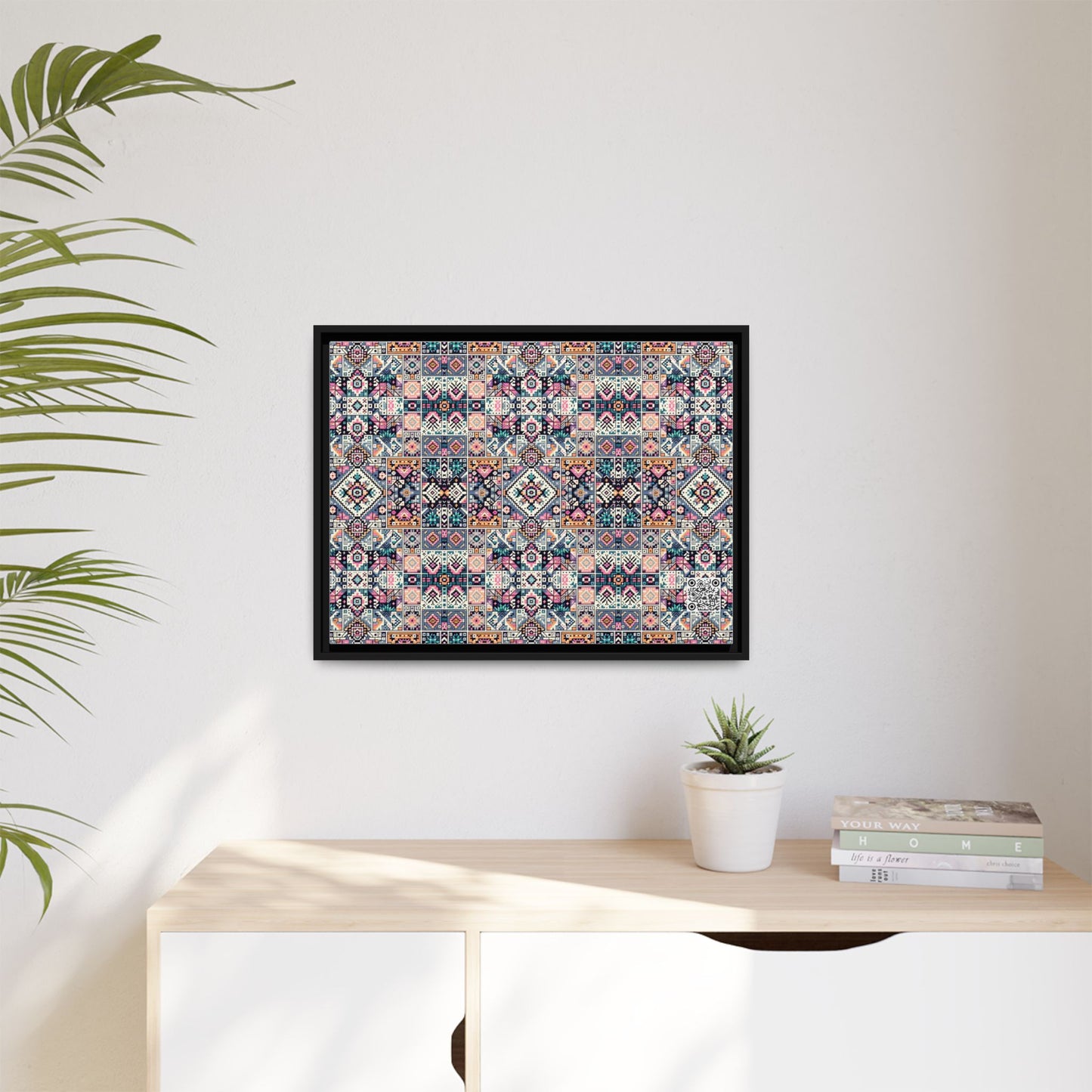 Matte Canvas, Framed (multi-Color) - 8404 Design-01