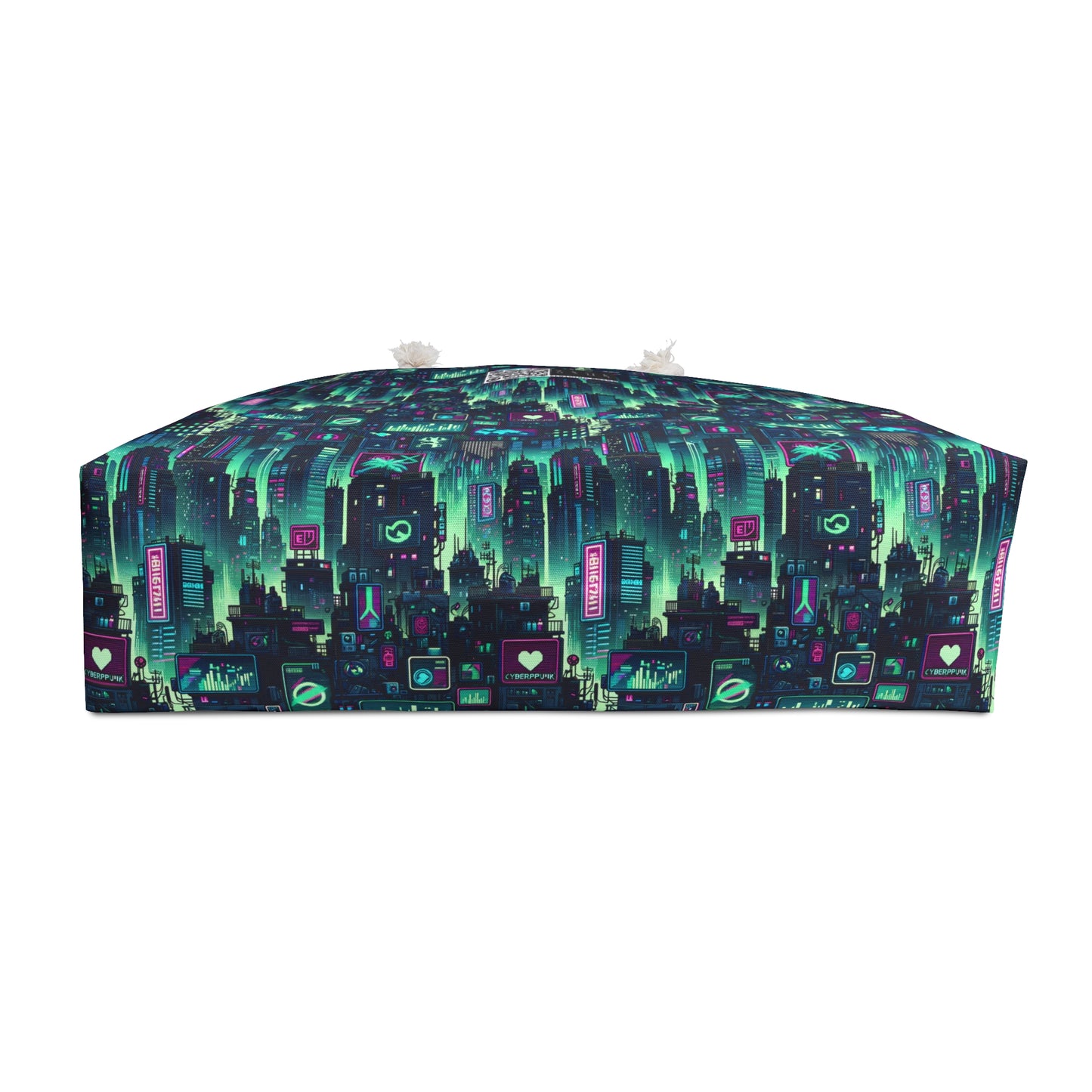 Tech Noir Graphics Futuristic Cyberpunk Weekender Bag - 8404 Design-52