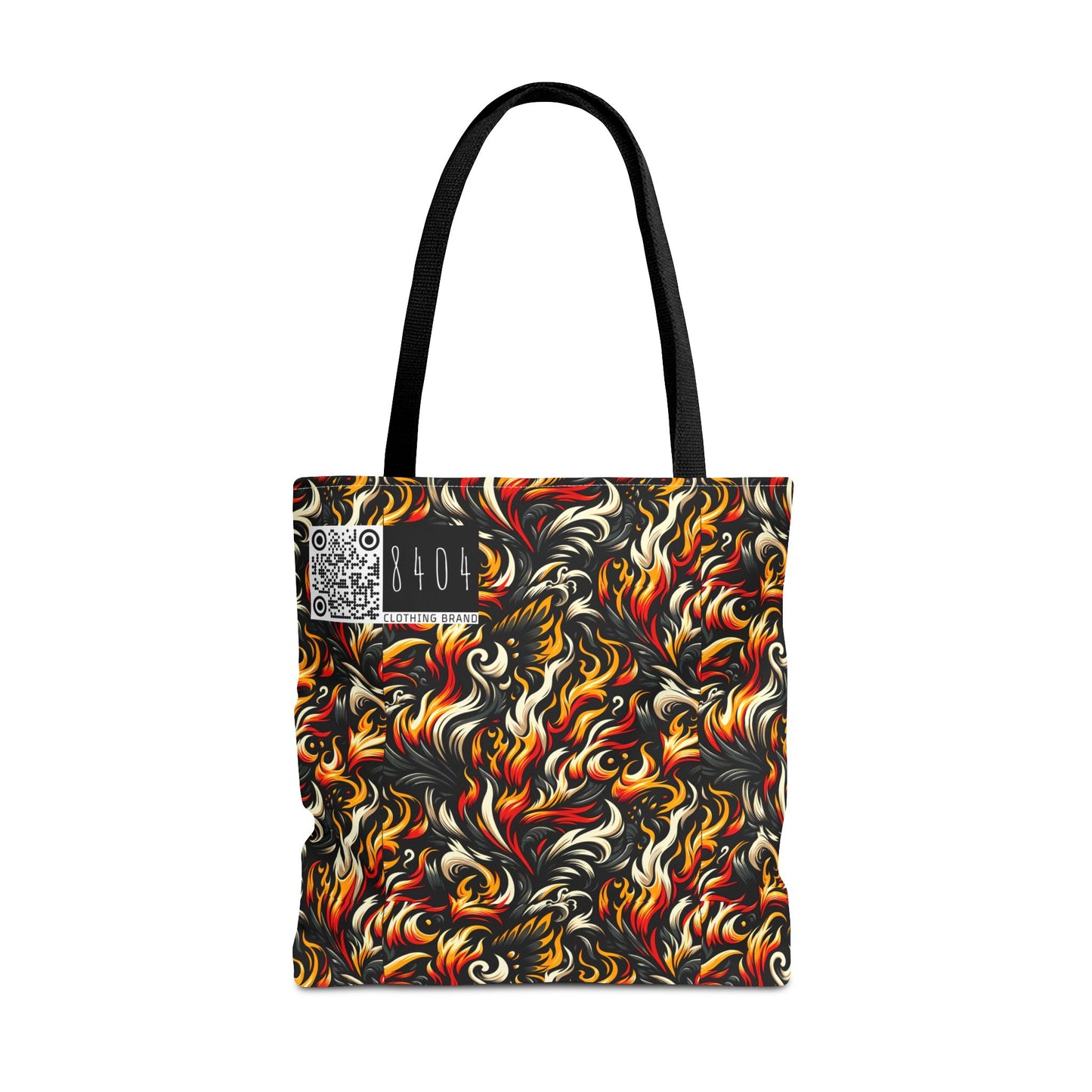 Fire & Flames Bold Streetwear Statement Tote Bag - 8404 Design-55