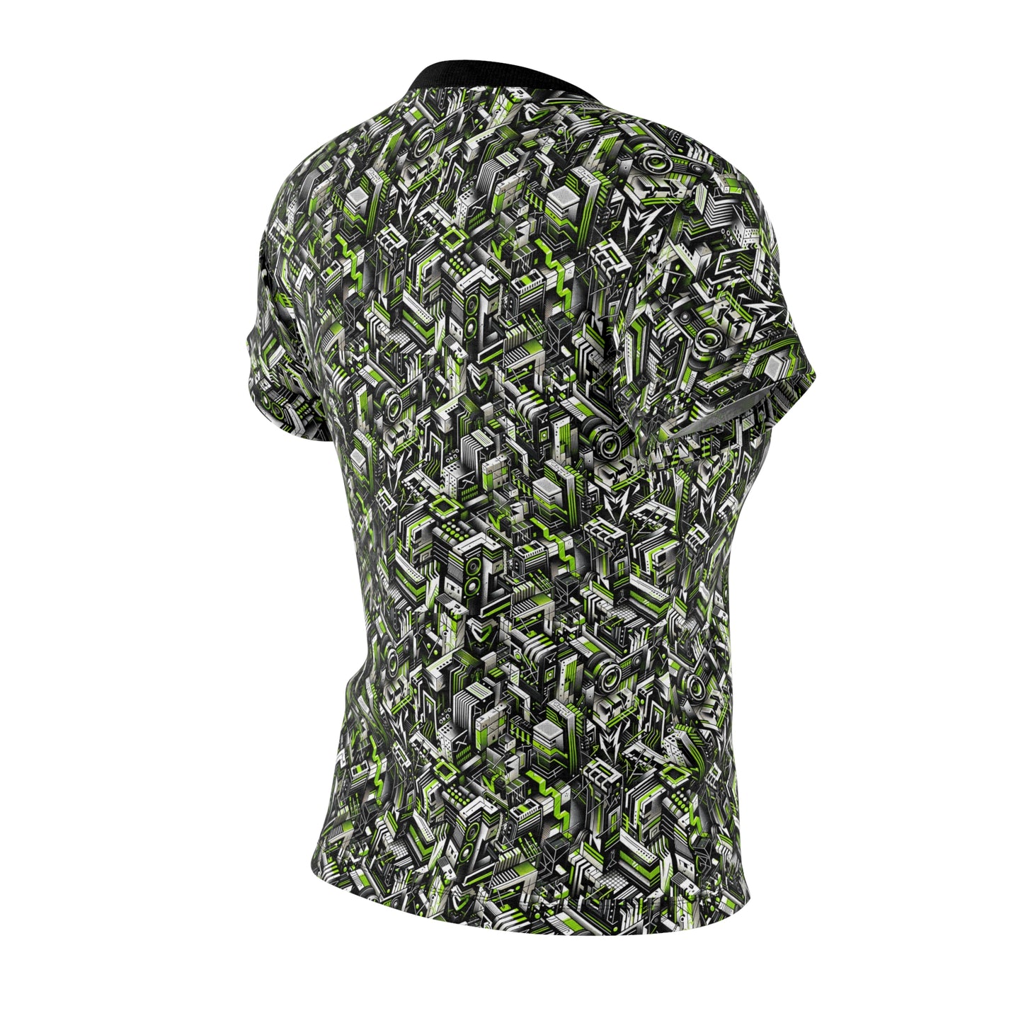 Graffiti Tech Fusion Bold Streetwear Fusion Women's Cut & Sew Tee - 8404 Design-53