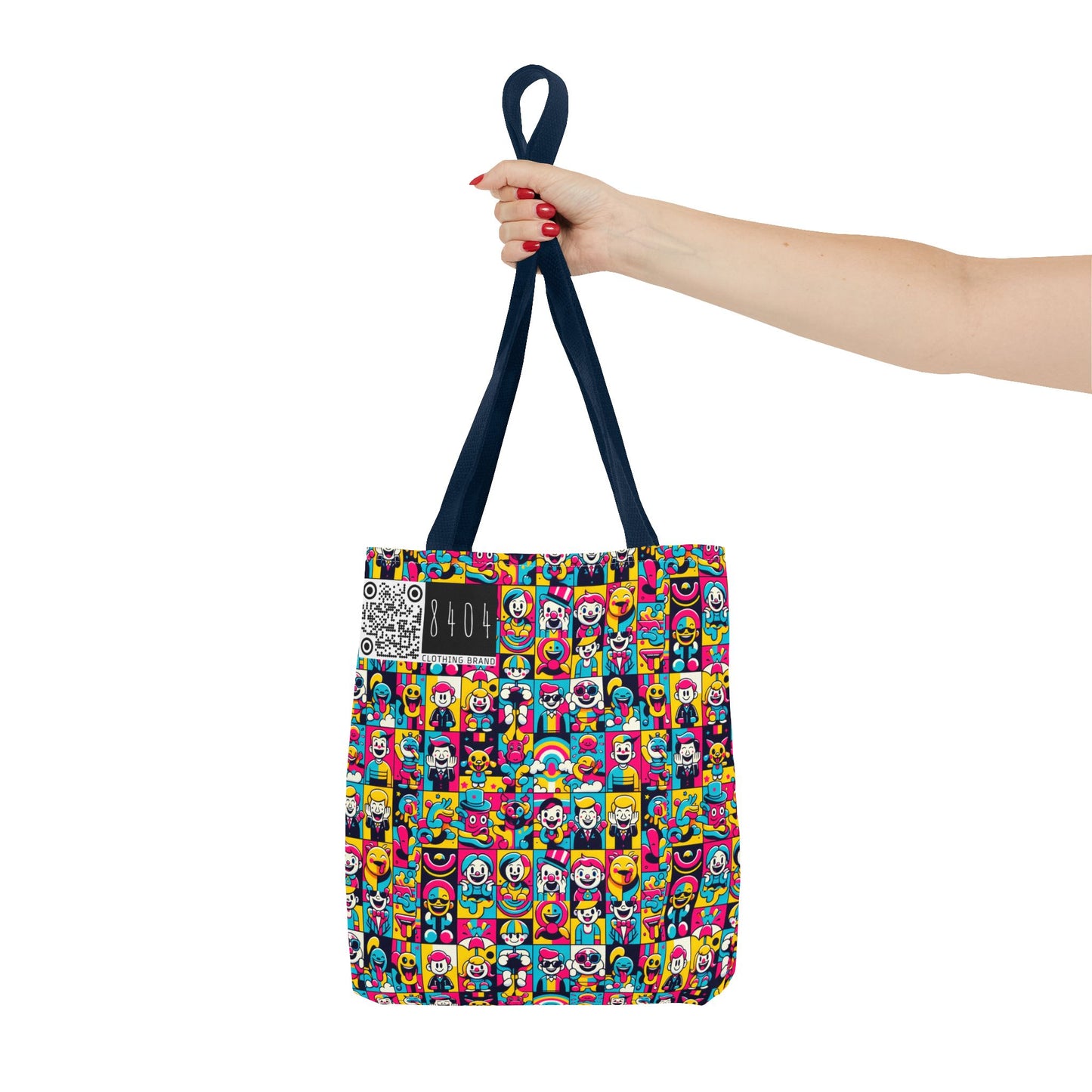 Neon Pop Playful Pop Culture Mashup Tote Bag - 8404 Design-60
