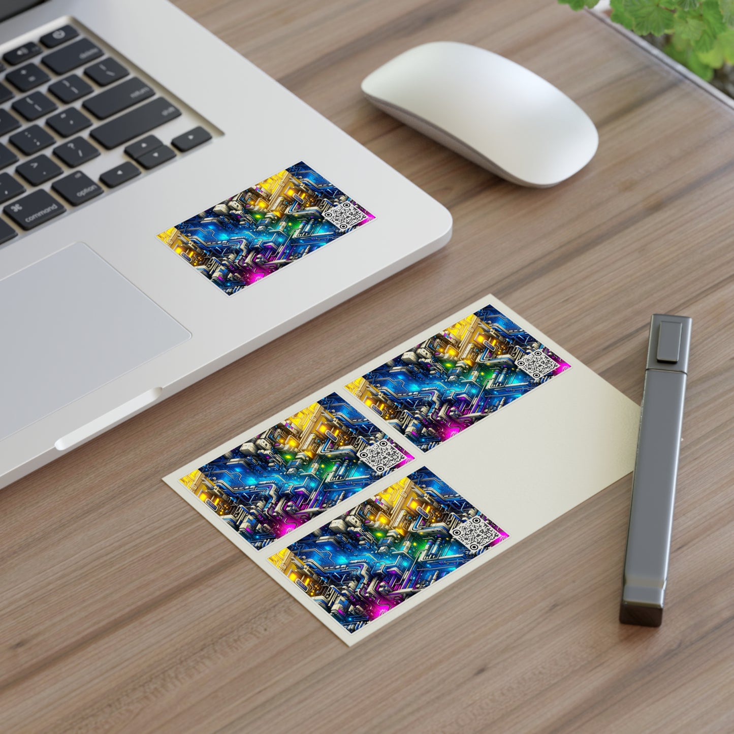 Tech Art Fusion Tech-Forward Streetwear Sticker Sheets - 8404 Design-45