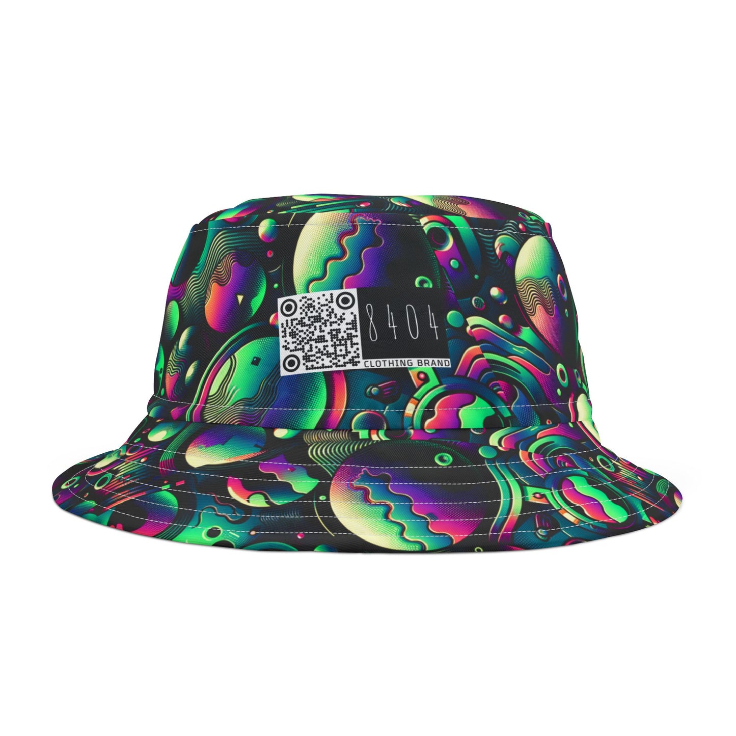 Tech-Tonal Graphics Tech-Forward Streetwear Bucket Hat - 8404 Design-56