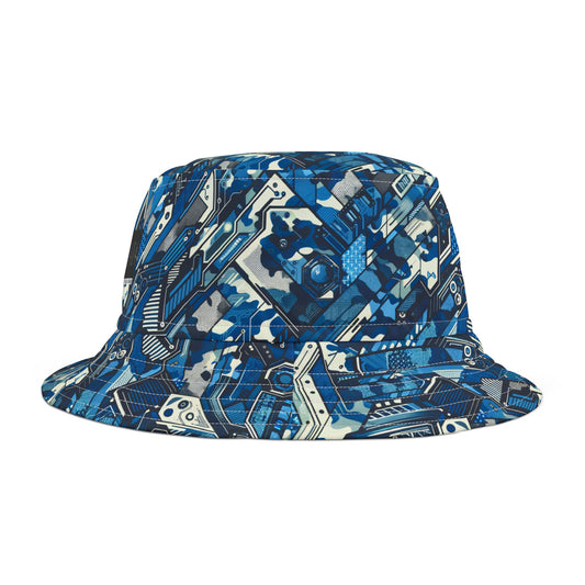 Tech Urban Camo Tech-Forward Streetwear With a Futuristic Military Edge Bucket Hat - 8404 Design-39