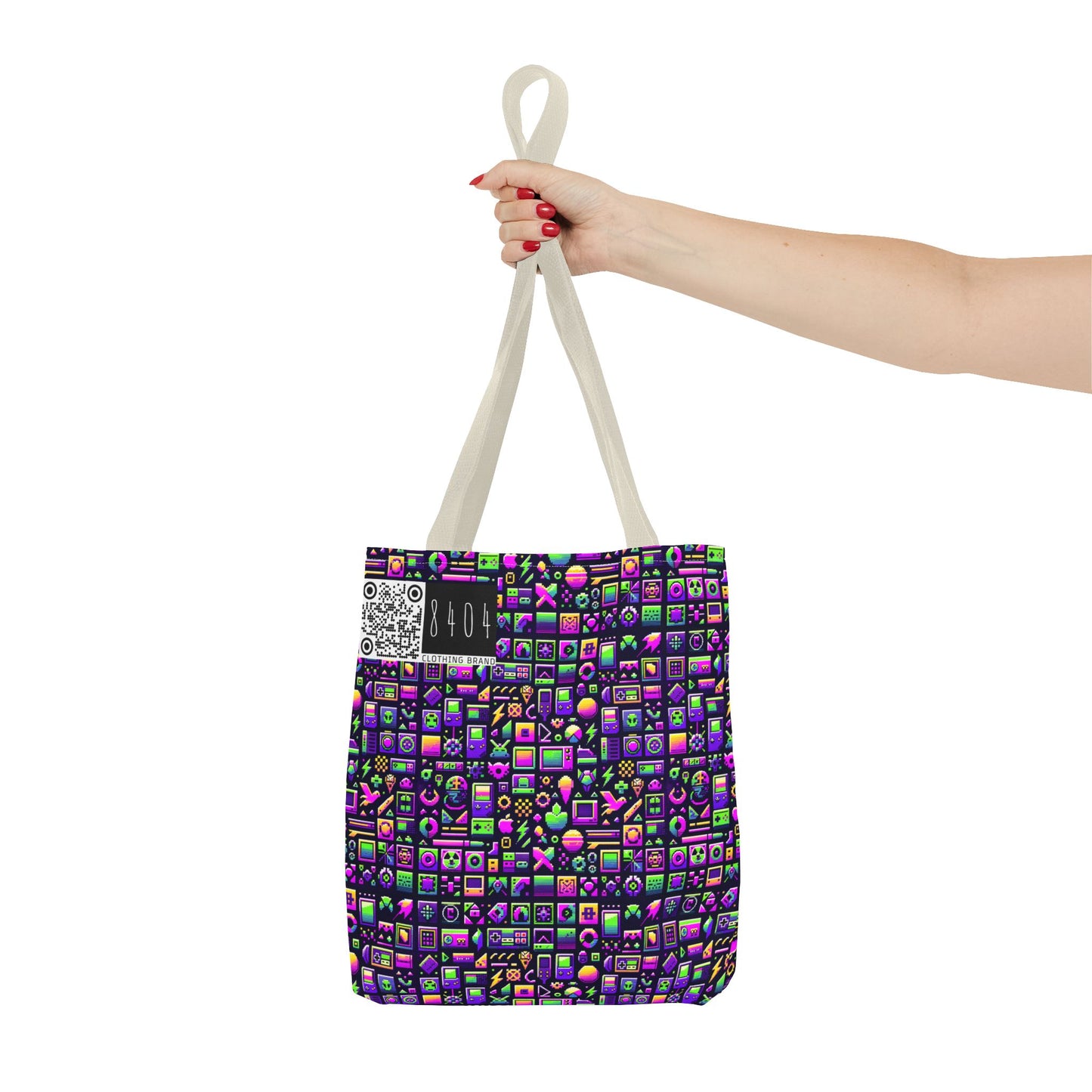 Digital Nostalgia Remix Modern Vintage Fusion Tote Bag - 8404 Design-49