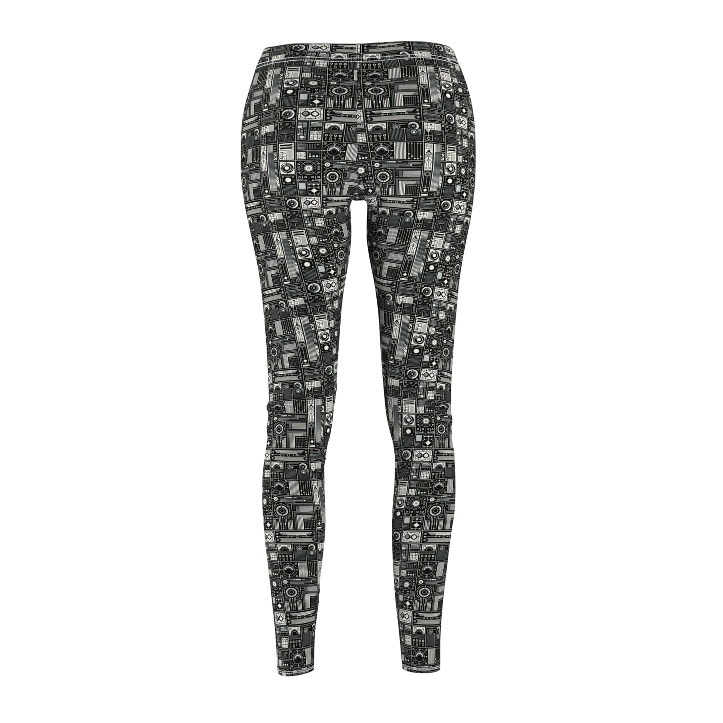 Digital Minimalism Minimalist Tech Women's Cut & Sew Casual Leggings - 8404 Design-62
