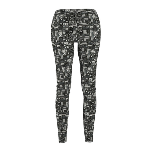 Digital Minimalism Minimalist Tech Women's Cut & Sew Casual Leggings - 8404 Design-62