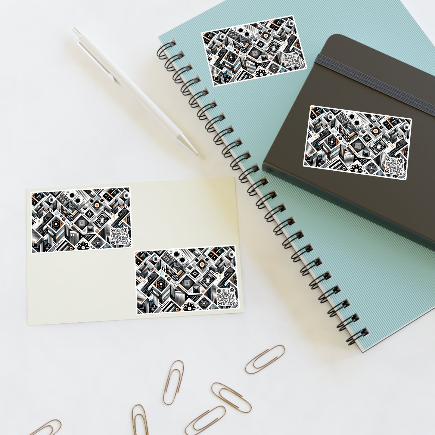 Tech-Forward Athleisure Sleek Tech Aesthetic Sticker Sheets - 8404 Design-61