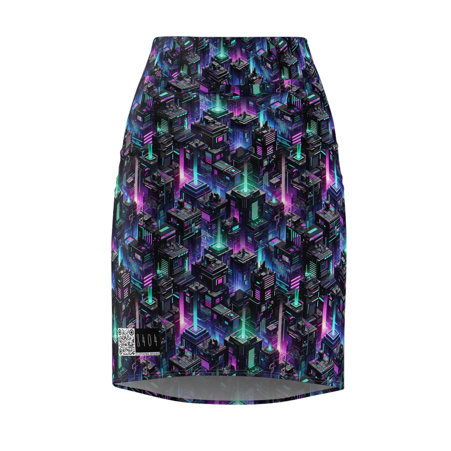 Tech Noir Graphics Futuristic Tech Aesthetics Women's Pencil Skirt - 8404 Design-55