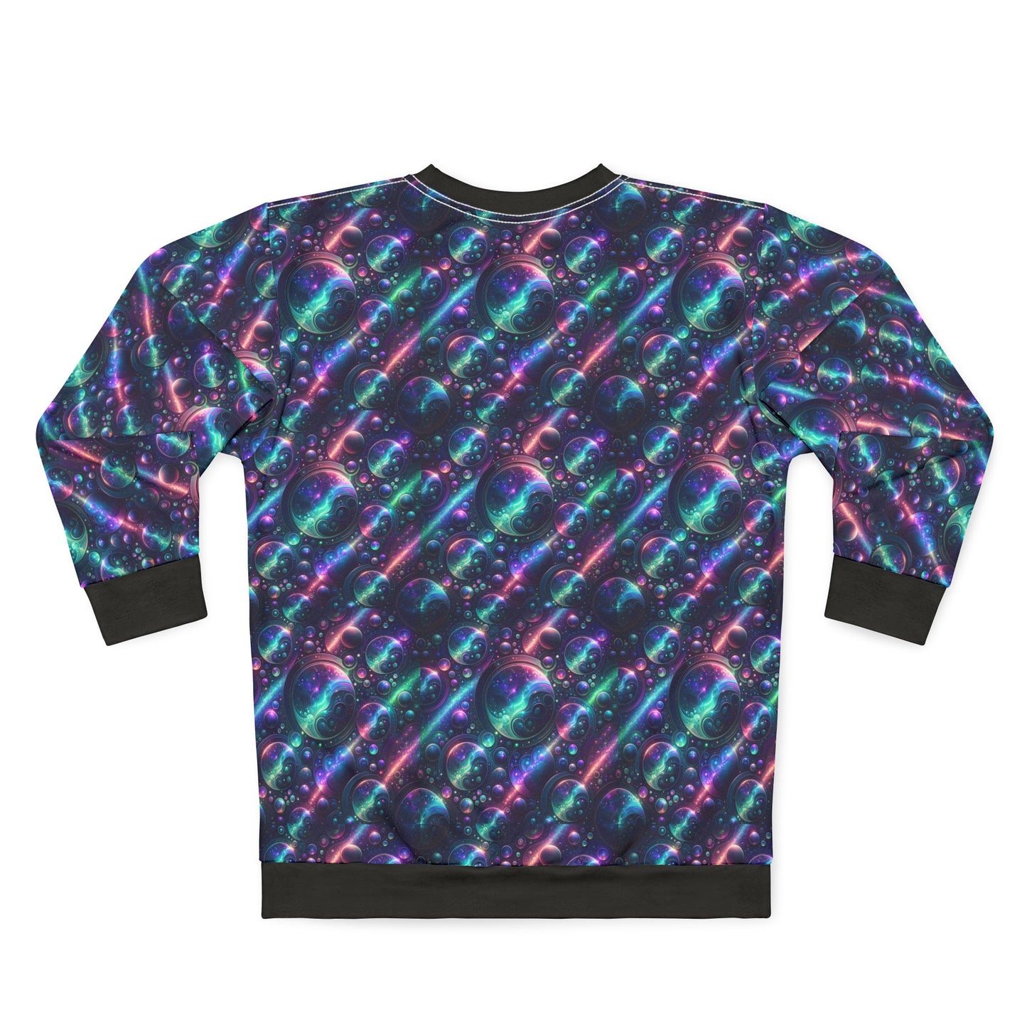 Iridescent Tech Fusion Tech-Forward Streetwear Sweatshirt - 8404 Design-51