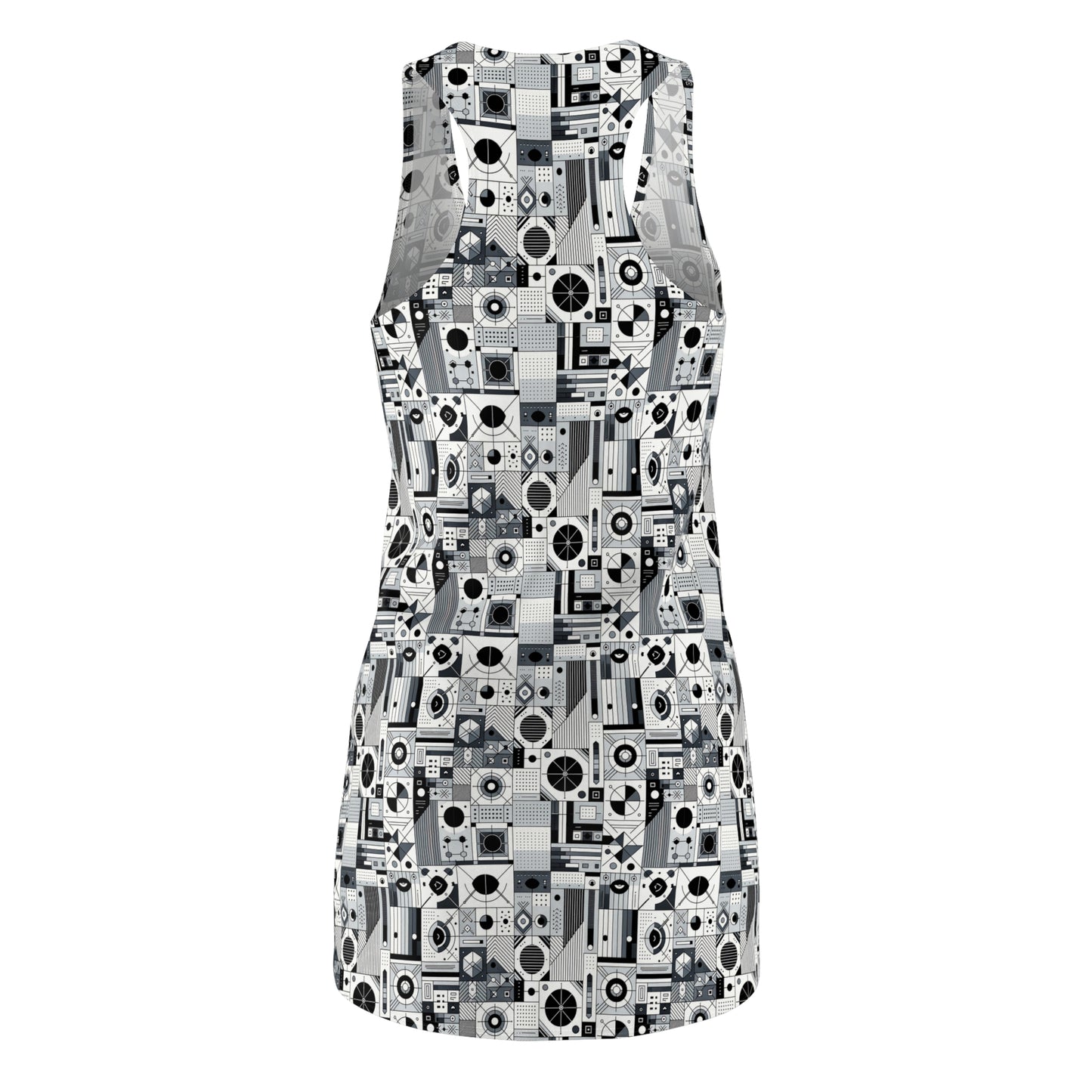 Digital Minimalism Minimalist Tech Women's Cut & Sew Racerback Dress - 8404 Design-65