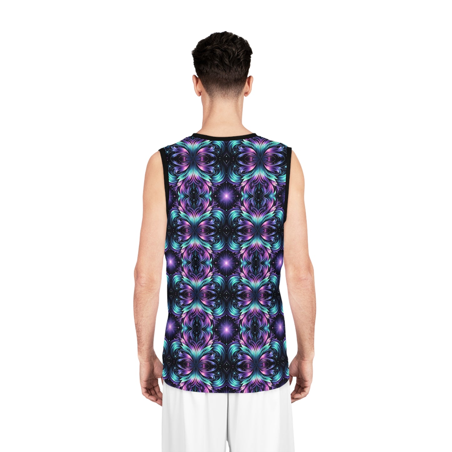 Iridescent Dream Futuristic Tech Basketball Jersey - 8404 Design-60
