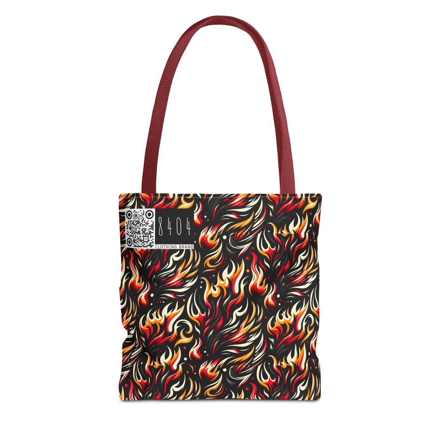 Fire & Flames Bold Streetwear Statement Tote Bag - 8404 Design-60