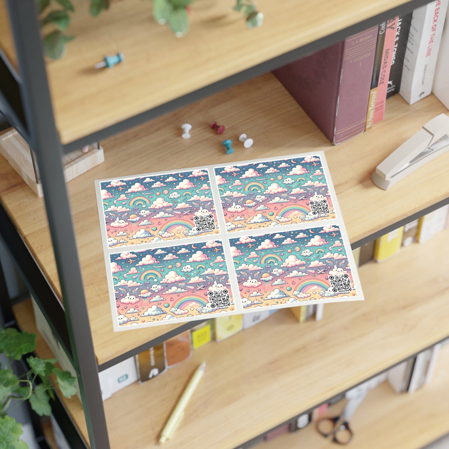 Digital Dreamland Whimsical and Nostalgic Streetwear With a Digital Twist Sticker Sheets - 8404 Design-58