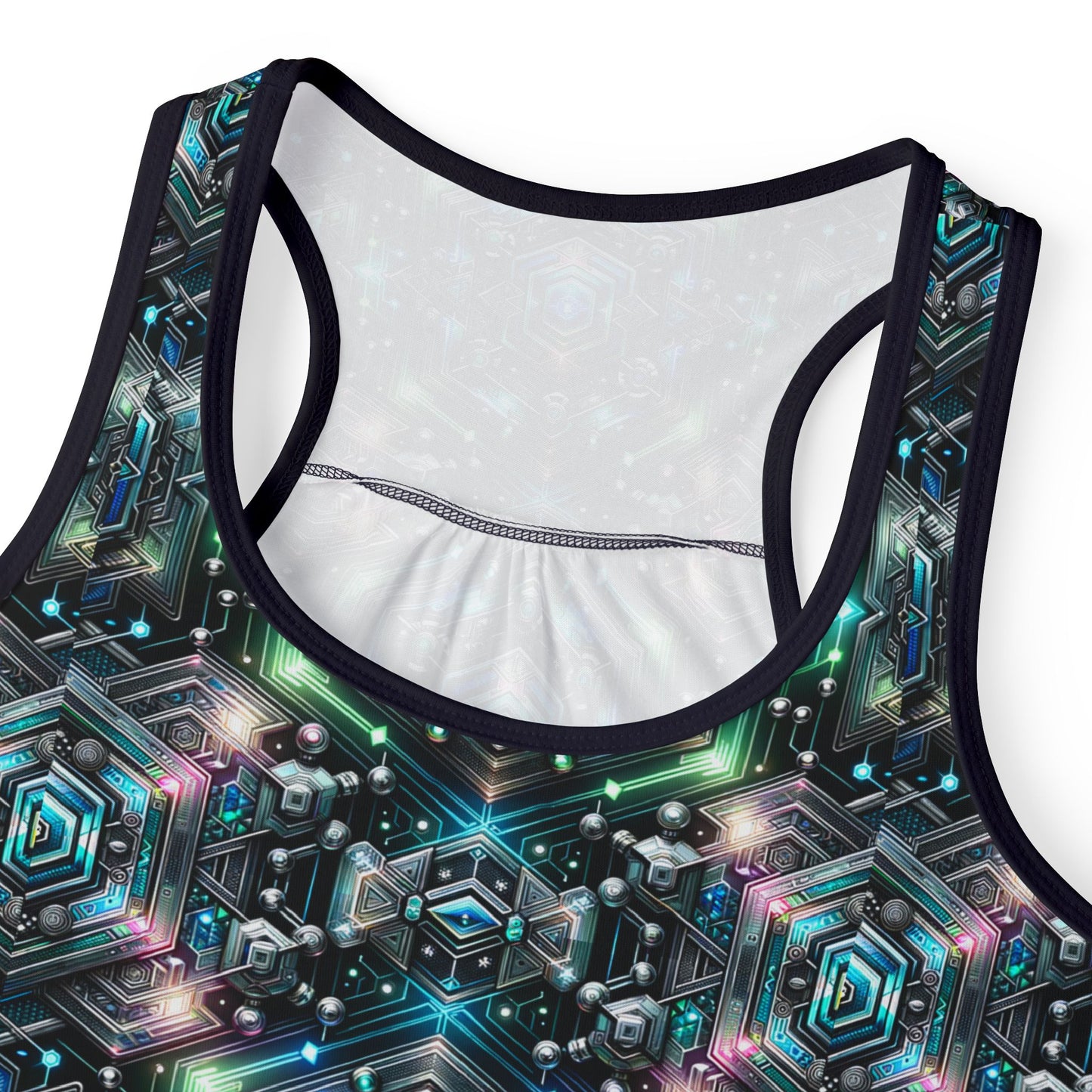 Tech-Infused Futurism Futuristic Tech Women's Tank Top - 8404 Design-63