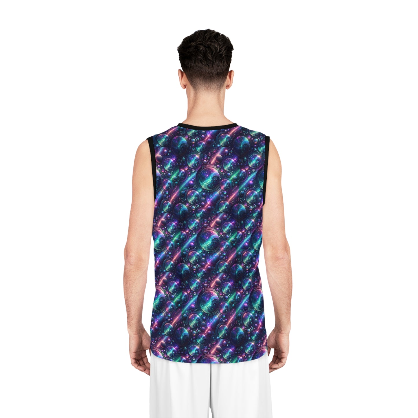 Iridescent Tech Fusion Tech-Forward Streetwear Basketball Jersey - 8404 Design-51