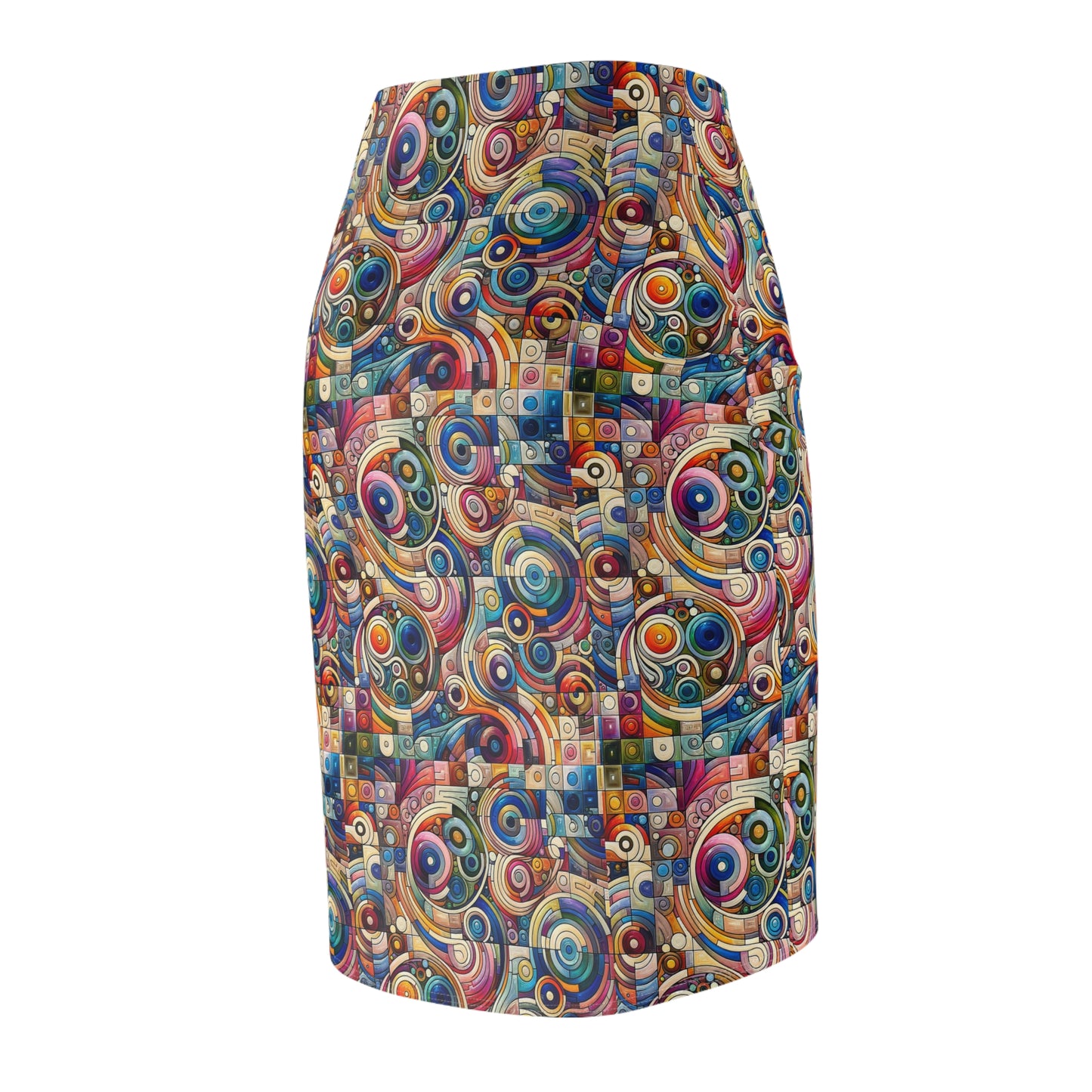 Digital Artistic Expression Artistic Streetwear Women's Pencil Skirt - 8404 Design-49
