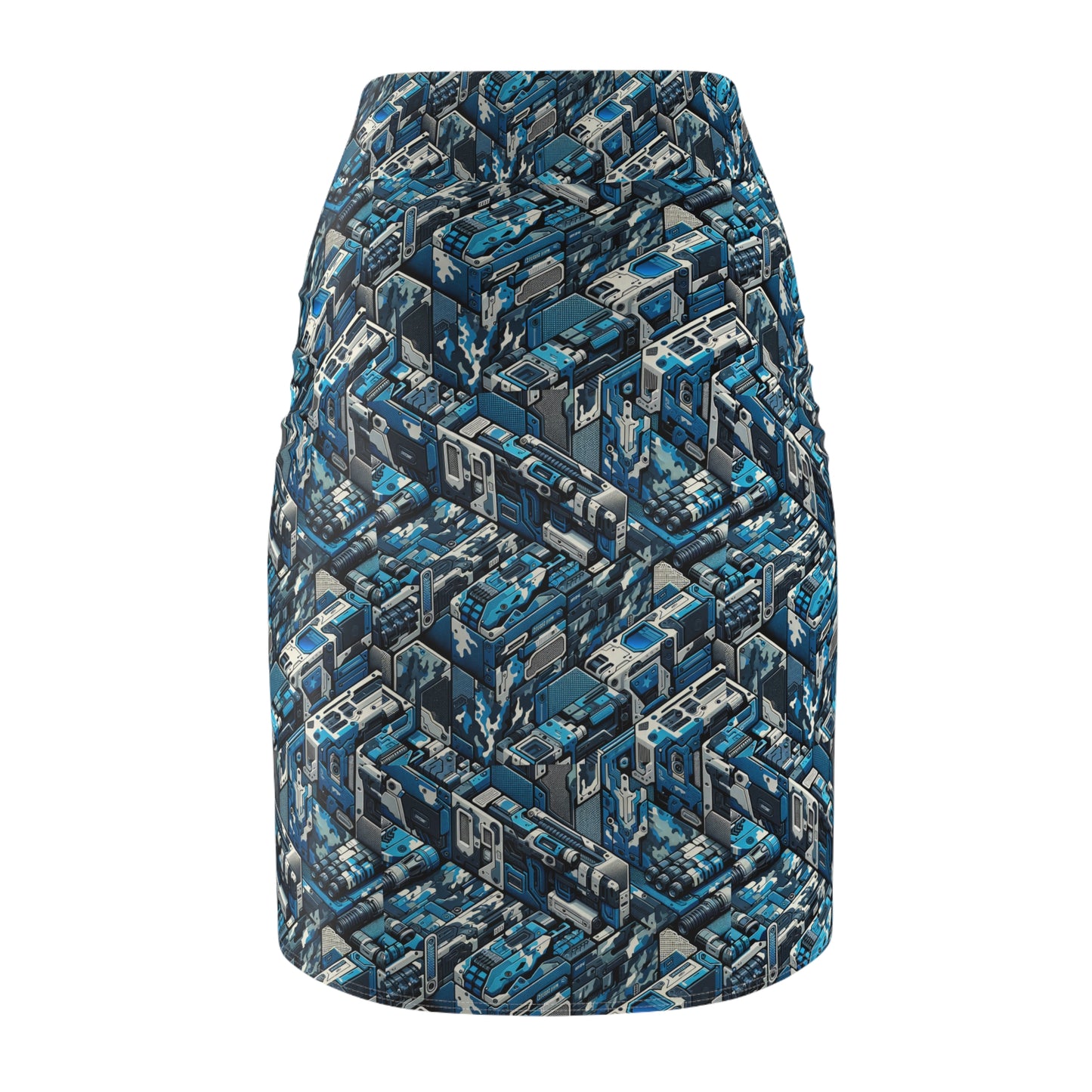 Tech Urban Camo Tech-Forward Streetwear With a Futuristic Military Edge Women's Pencil Skirt - 8404 Design-51