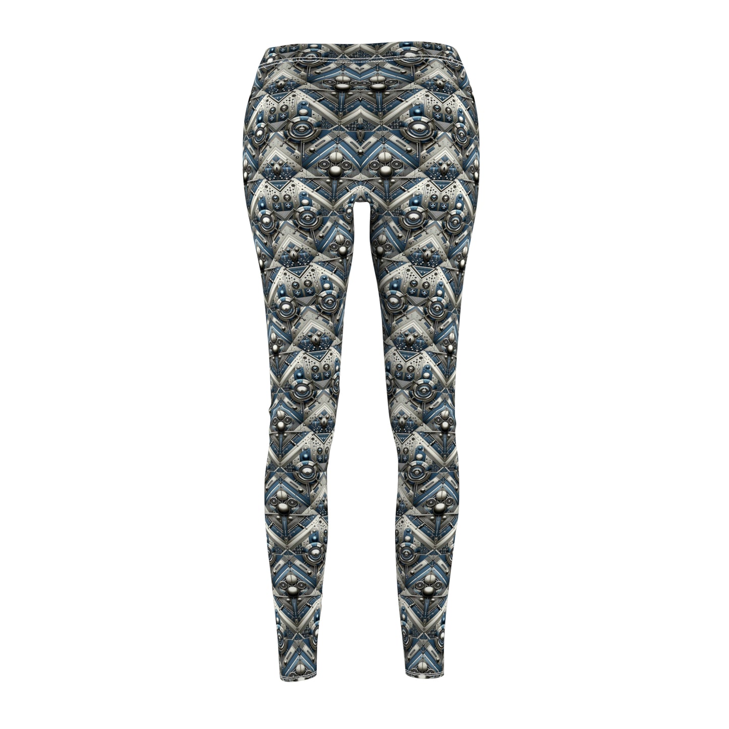 Tech Utility Fusion Tech-Forward Utility With a Futuristic Edge Women's Cut & Sew Casual Leggings - 8404 Design-63