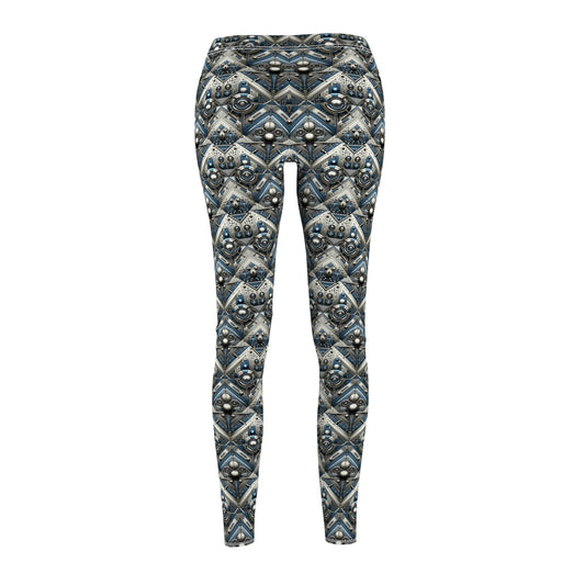 Tech Utility Fusion Tech-Forward Utility With a Futuristic Edge Women's Cut & Sew Casual Leggings - 8404 Design-63