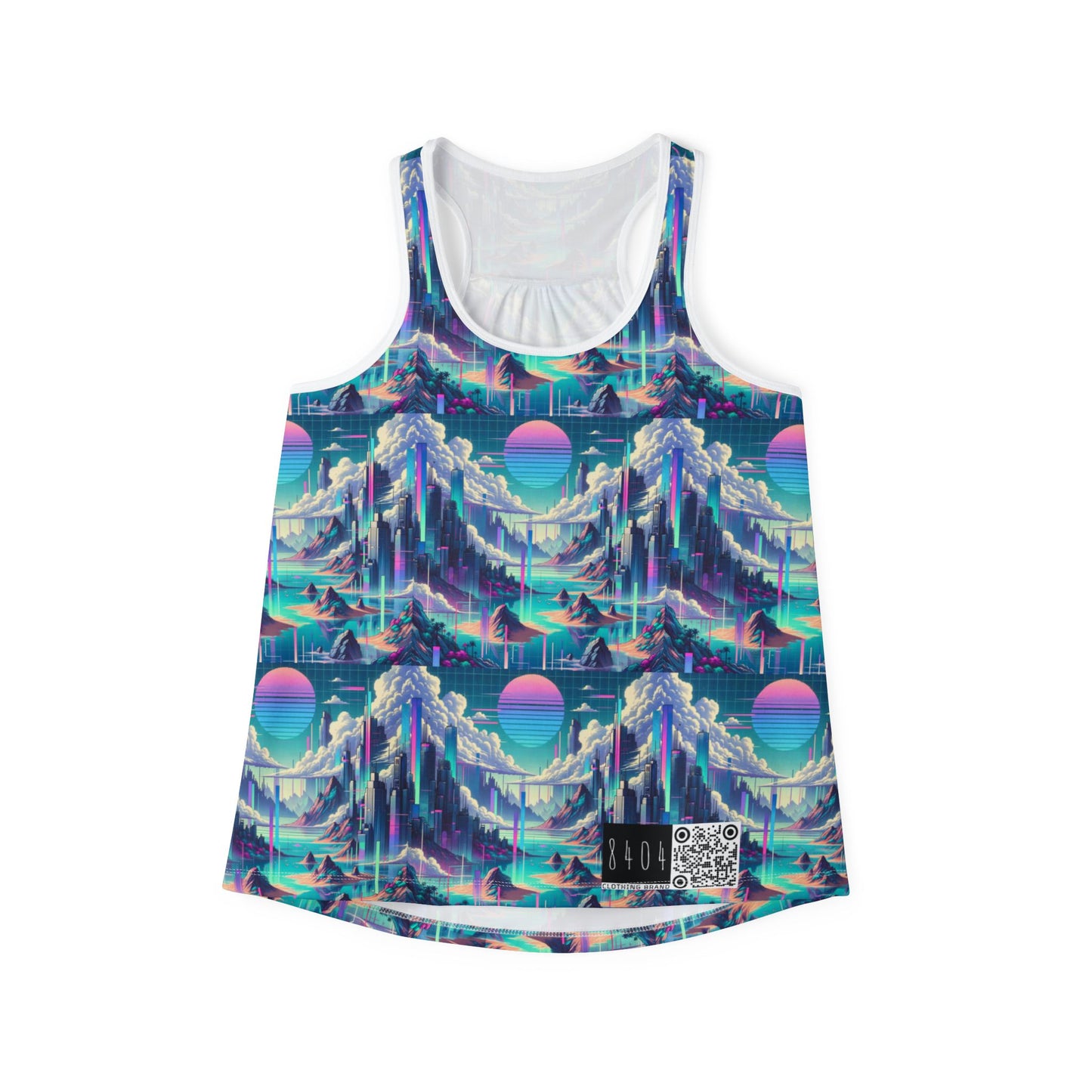 Digital Dreamscapes Digitally-Inspired Streetwear With a Dreamy, Surreal Twist Women's Tank Top - 8404 Design-53