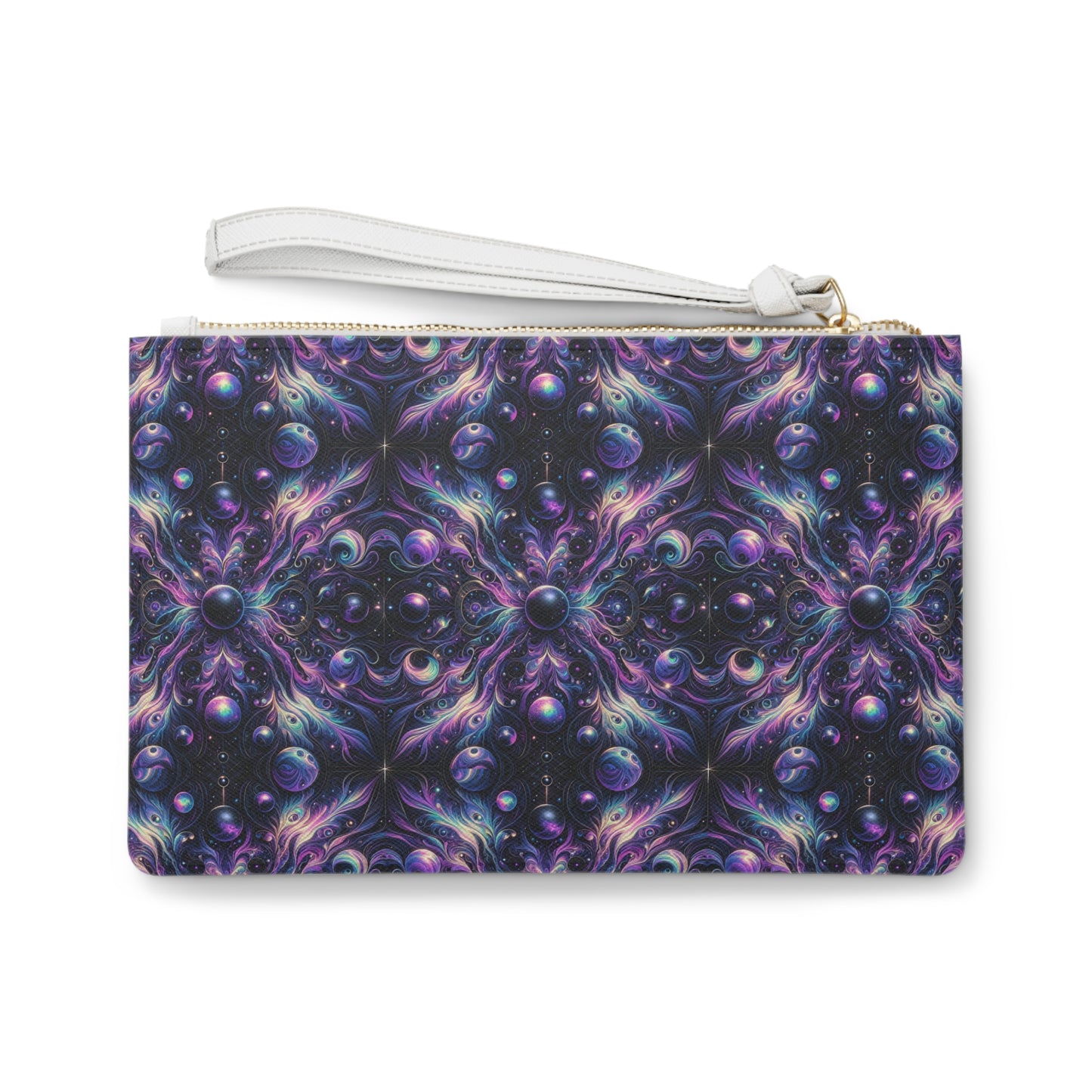 Galactic Hues Tech-Forward Cosmic Fusion Clutch Bag - 8404 Design-41