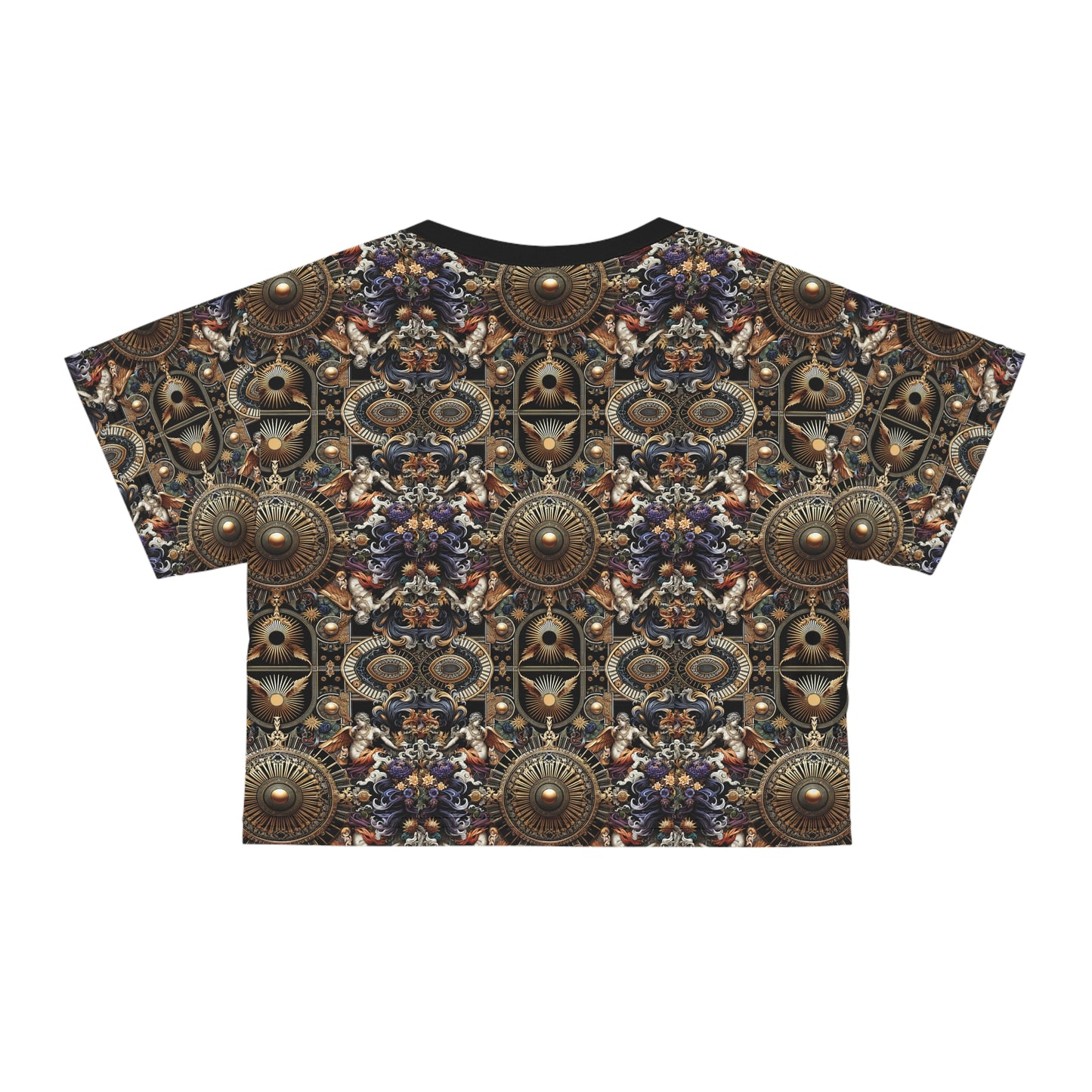 Digital Renaissance Luxurious Streetwear Inspired By Classical Art With a Modern Twist Crop Tee - 8404 Design-55