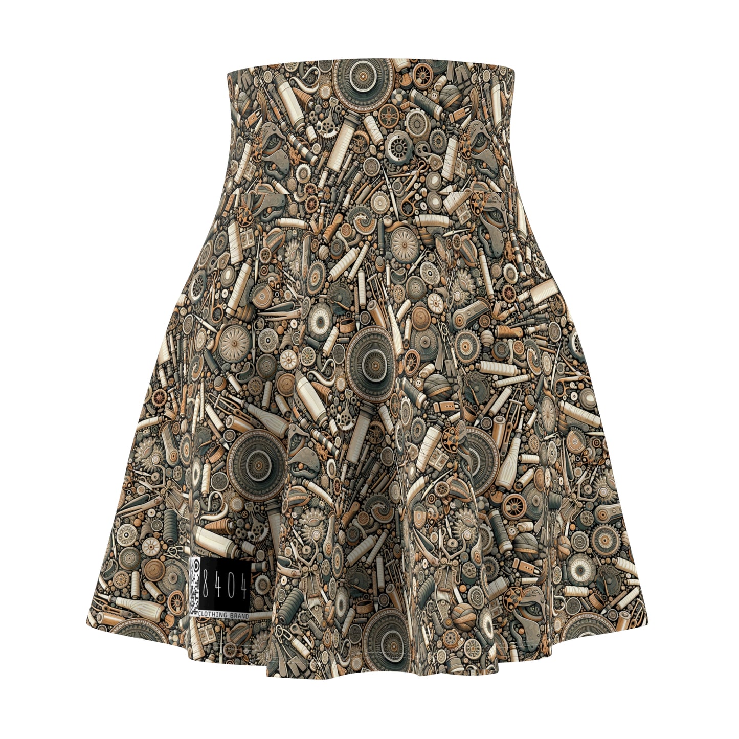 Graphic Workwear Capsule Artisanal Workwear Fusion Women's Skater Skirt - 8404 Design-57