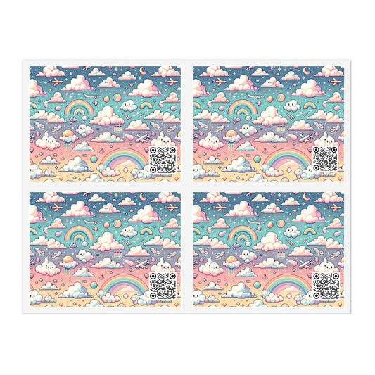 Digital Dreamland Whimsical and Nostalgic Streetwear With a Digital Twist Sticker Sheets - 8404 Design-58