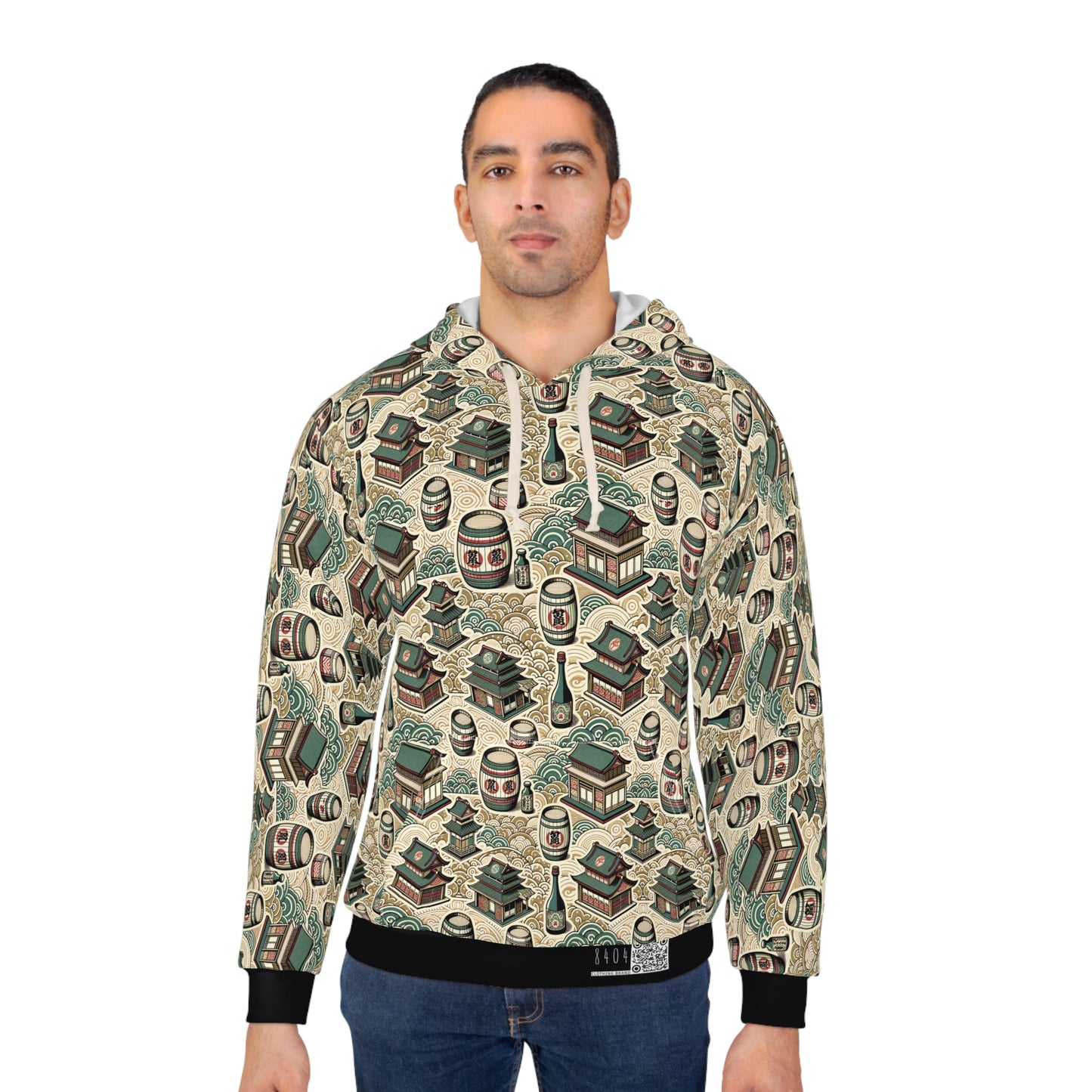 Cultural Artisanal Fusion Contemporary Cultural Elegance Pullover Hoodie - 8404 Design-68