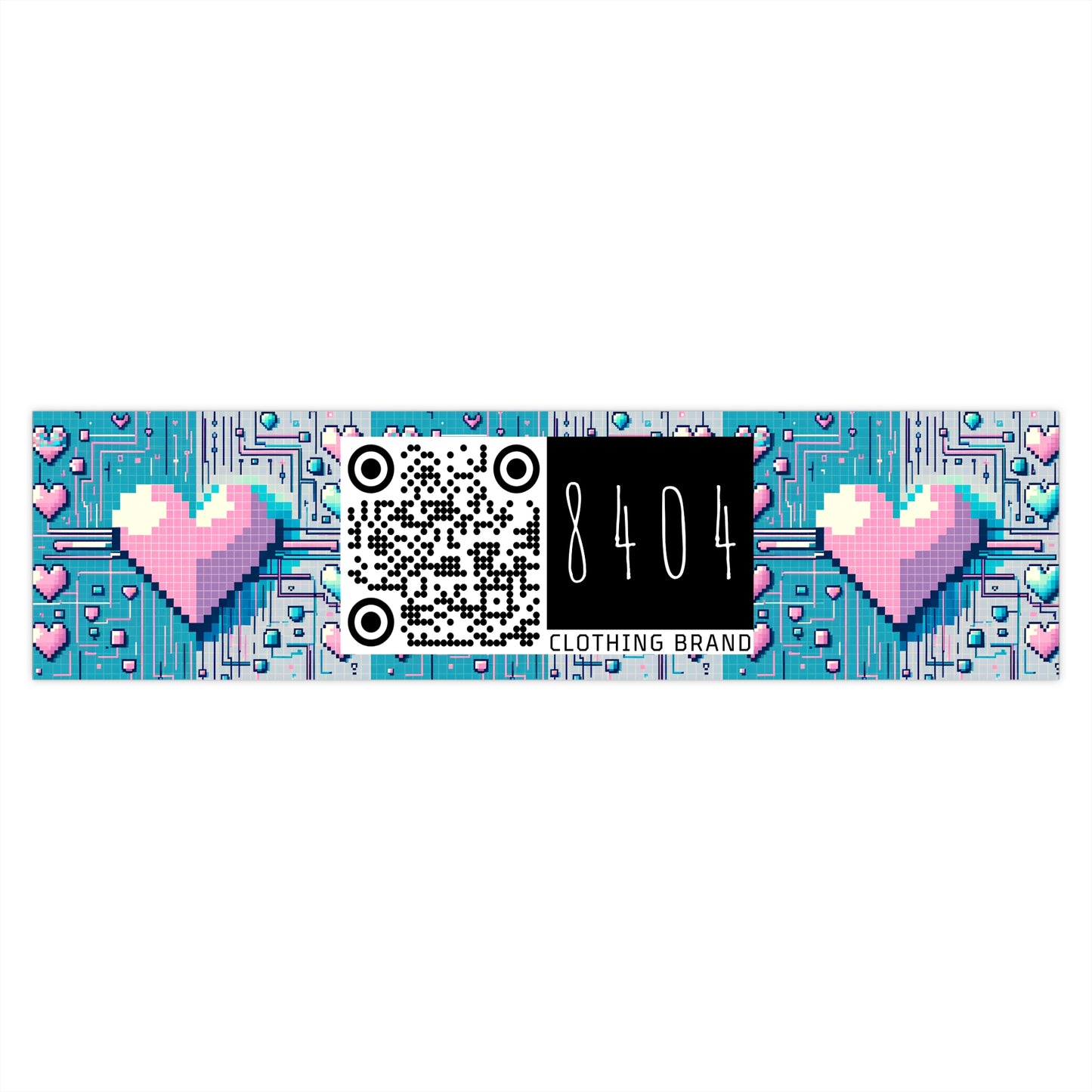 Digital Romance Modern Tech Romance Bumper Sticker - 8404 Design-44