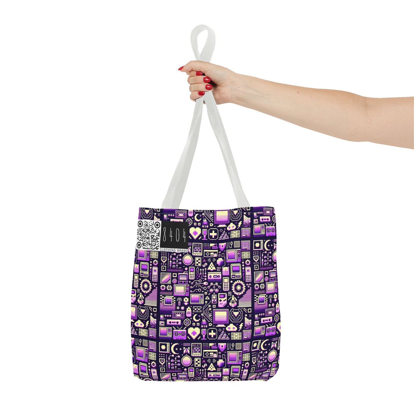 Digital Nostalgia Remix Modern Vintage Fusion Tote Bag - 8404 Design-54