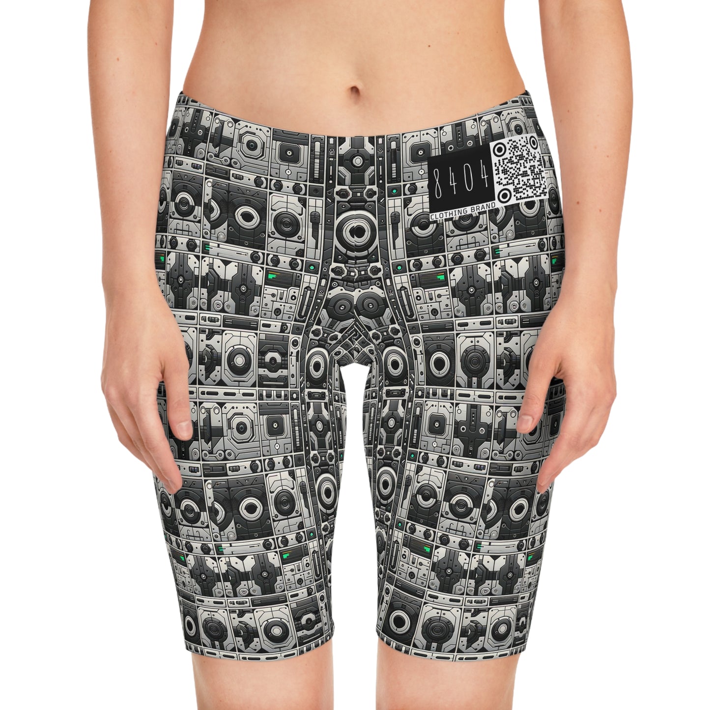 Tech Utility Aesthetics Tech-Forward Minimalism Women's Bike Shorts - 8404 Design-60