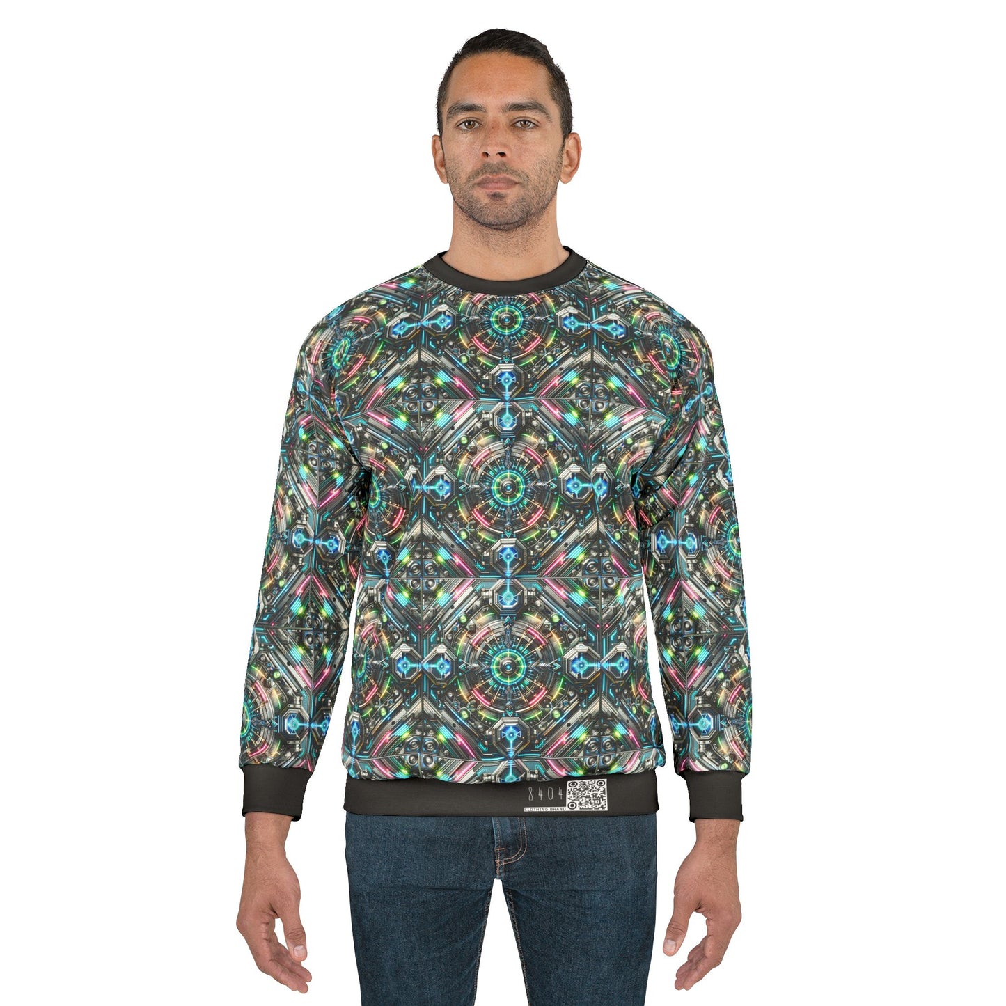 Tech-Infused Futurism Futuristic Tech Sweatshirt - 8404 Design-53