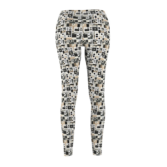 Elevated Athleisure Modern Sophistication With Sporty Elements Women's Cut & Sew Casual Leggings - 8404 Design-57