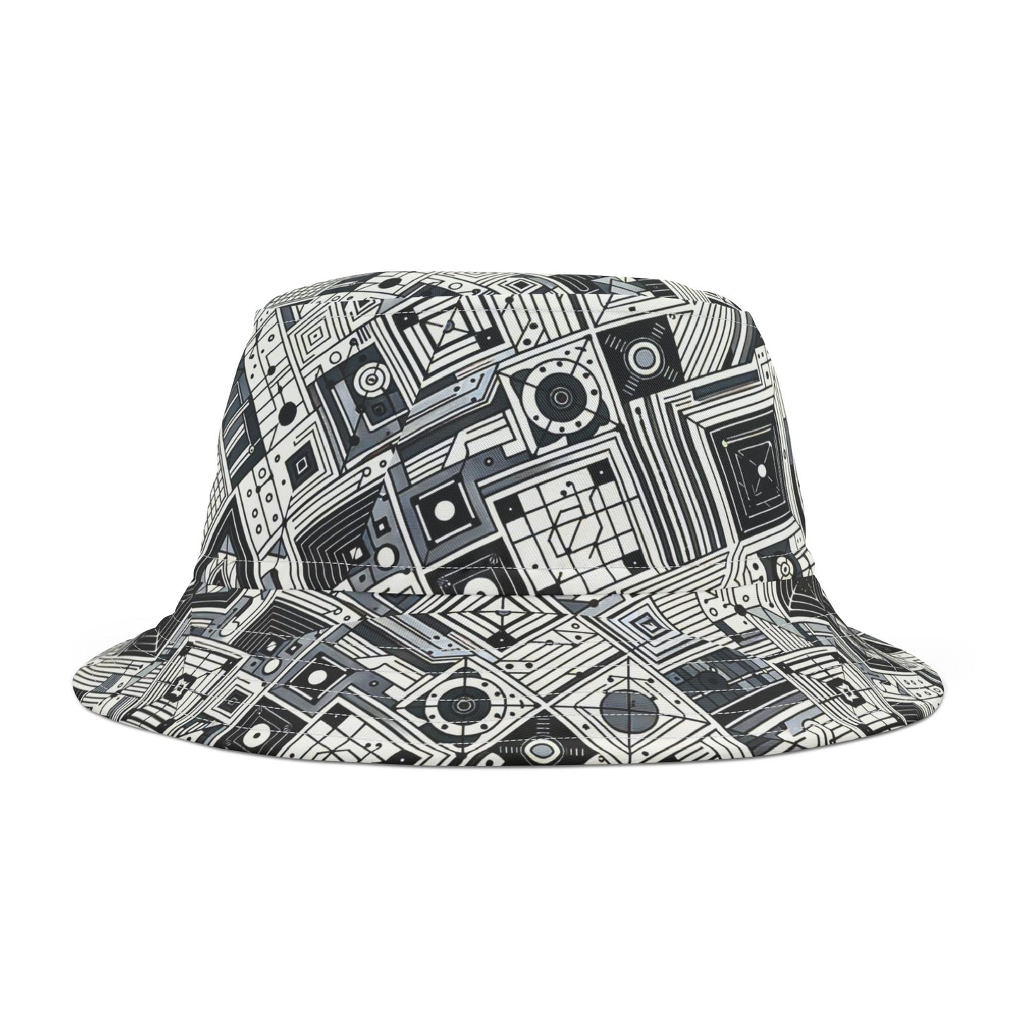 Digital Minimalism Minimalist Tech Bucket Hat - 8404 Design-40