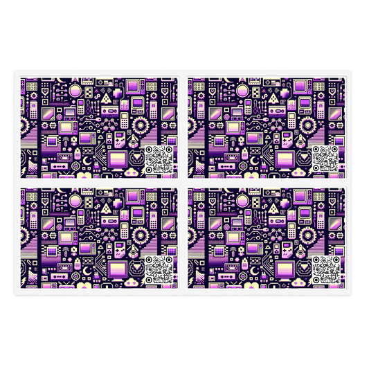 Digital Nostalgia Remix Modern Vintage Fusion Sticker Sheets - 8404 Design-54