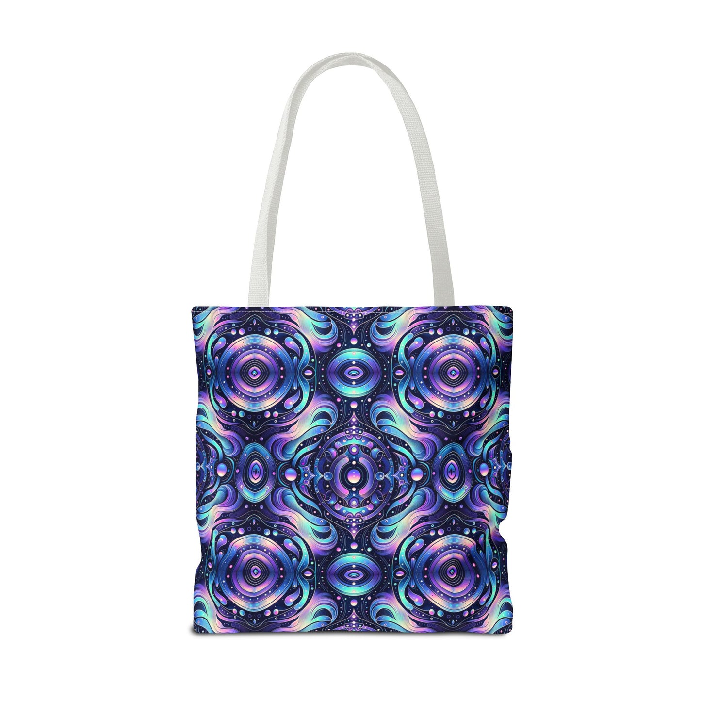 Iridescent Tech Fusion Tech-Forward Streetwear Tote Bag - 8404 Design-62