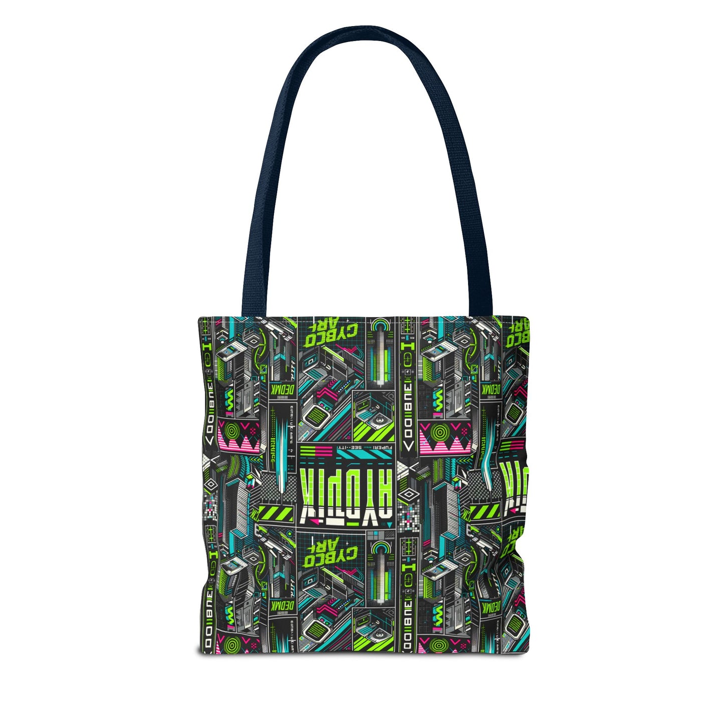 Tech-Forward Graphics Tech-Inspired Streetwear Tote Bag - 8404 Design-46