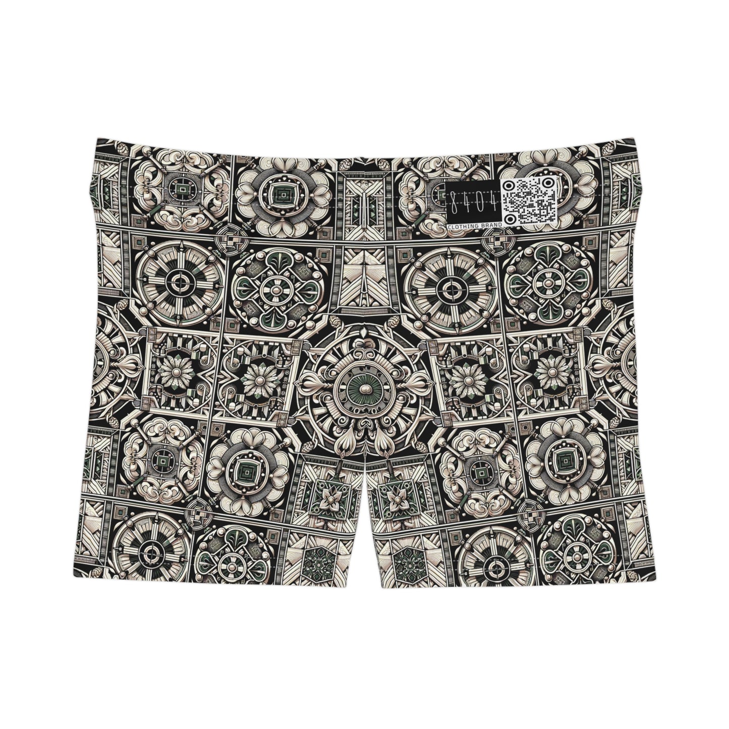 Cyber Garden Party Tech Garden Extravaganza Women's Shorts - 8404 Design-45