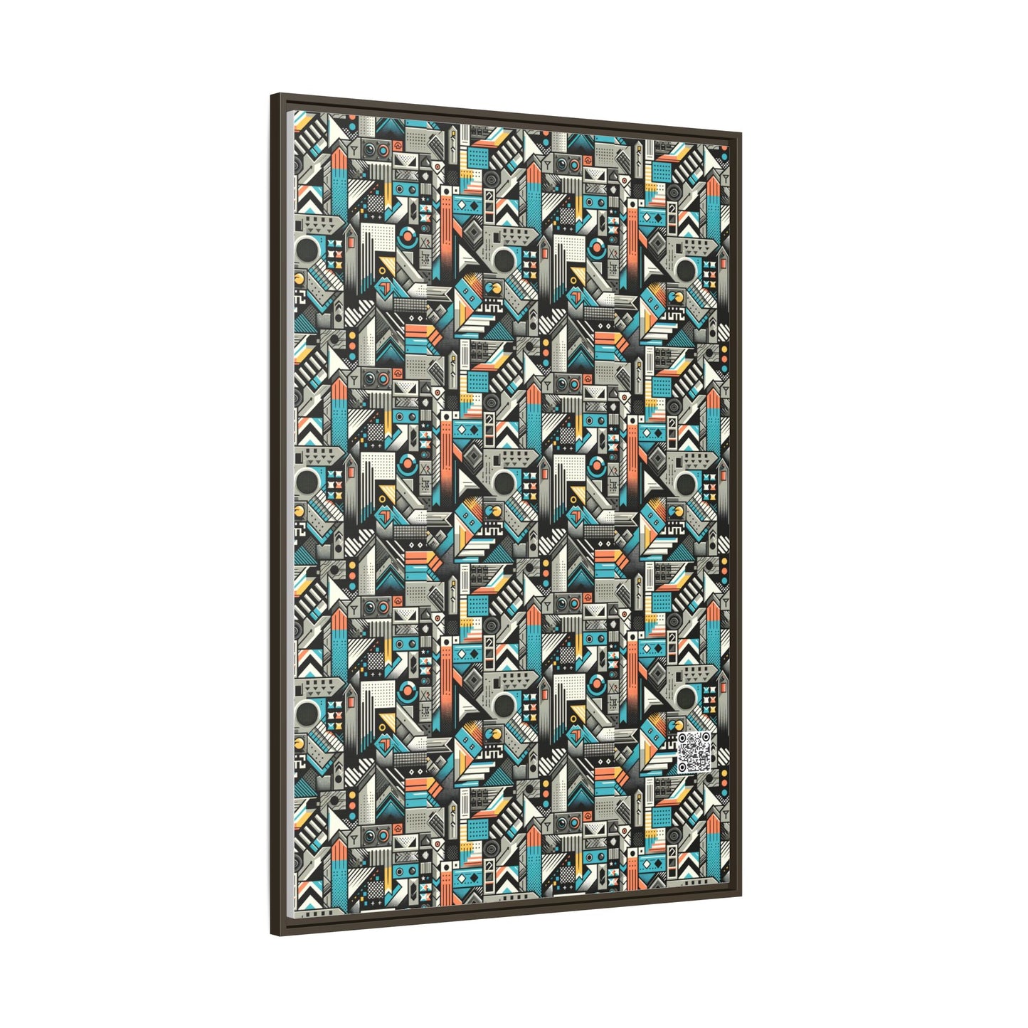Digital Street Art Urban Street Style Matte Canvas, Framed (multi-color) - 8404 Design-81 A