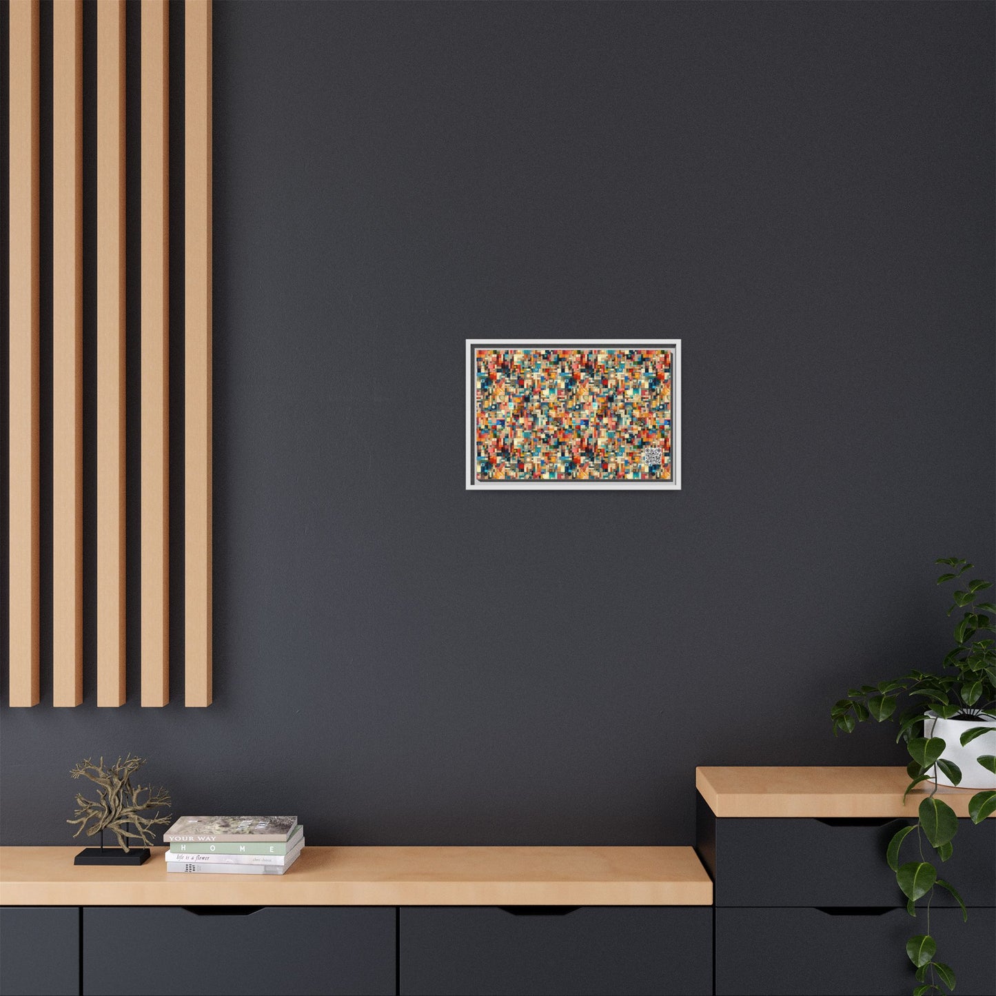 Digital Artistic Expression Artistic Streetwear Matte Canvas, Framed (multi-Color) - 8404 Design-46 B