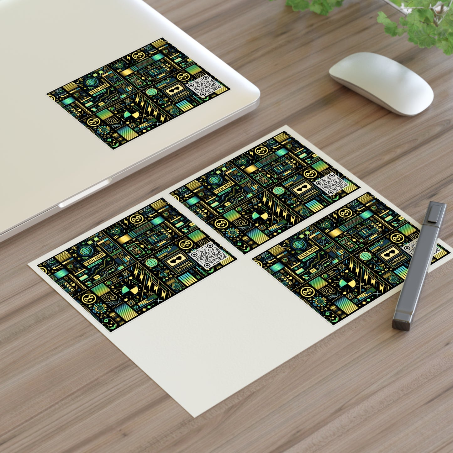 Digital Dystopia Tech Noir Sticker Sheets - 8404 Design-57