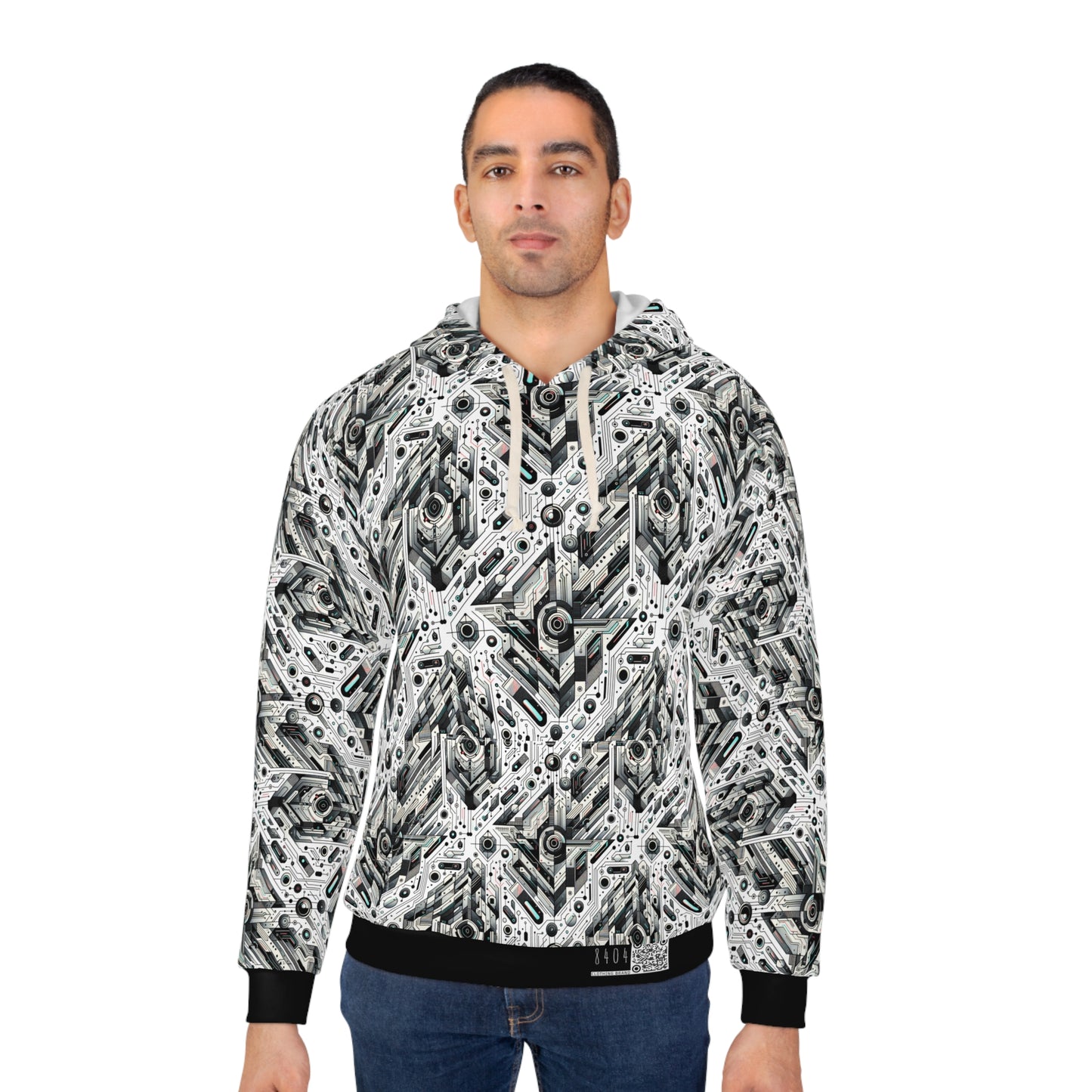 Tech-Infused Streetwear Tech-Forward Minimalism Pullover Hoodie - 8404 Design-51